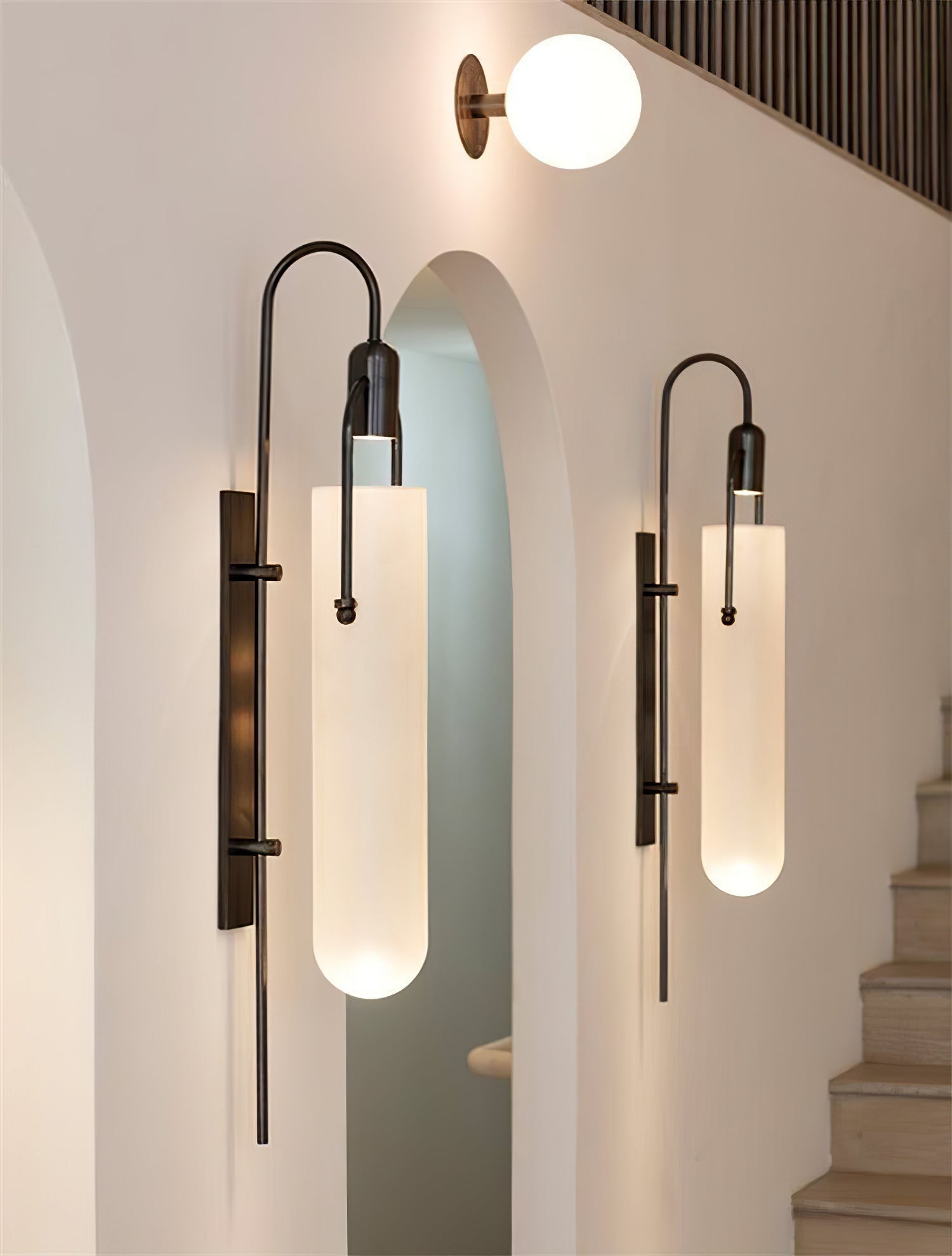 Lustra Applique Murale Arc Verre Moderne