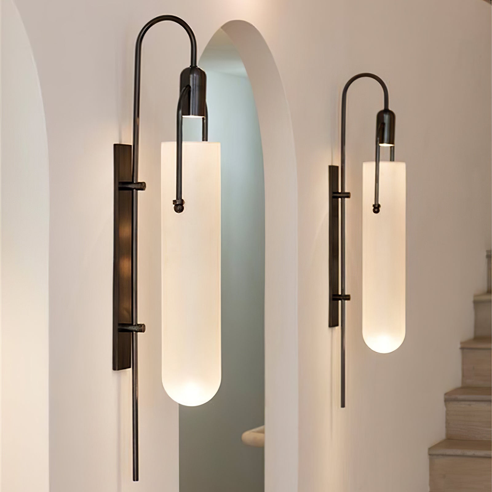 Lustra Applique Murale Arc Verre Moderne