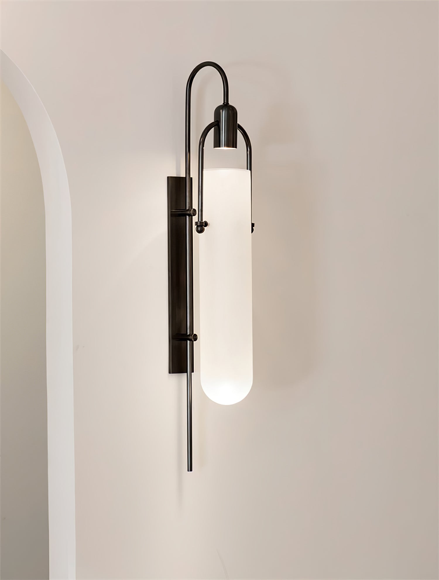 Lustra Applique Murale Arc Verre Moderne