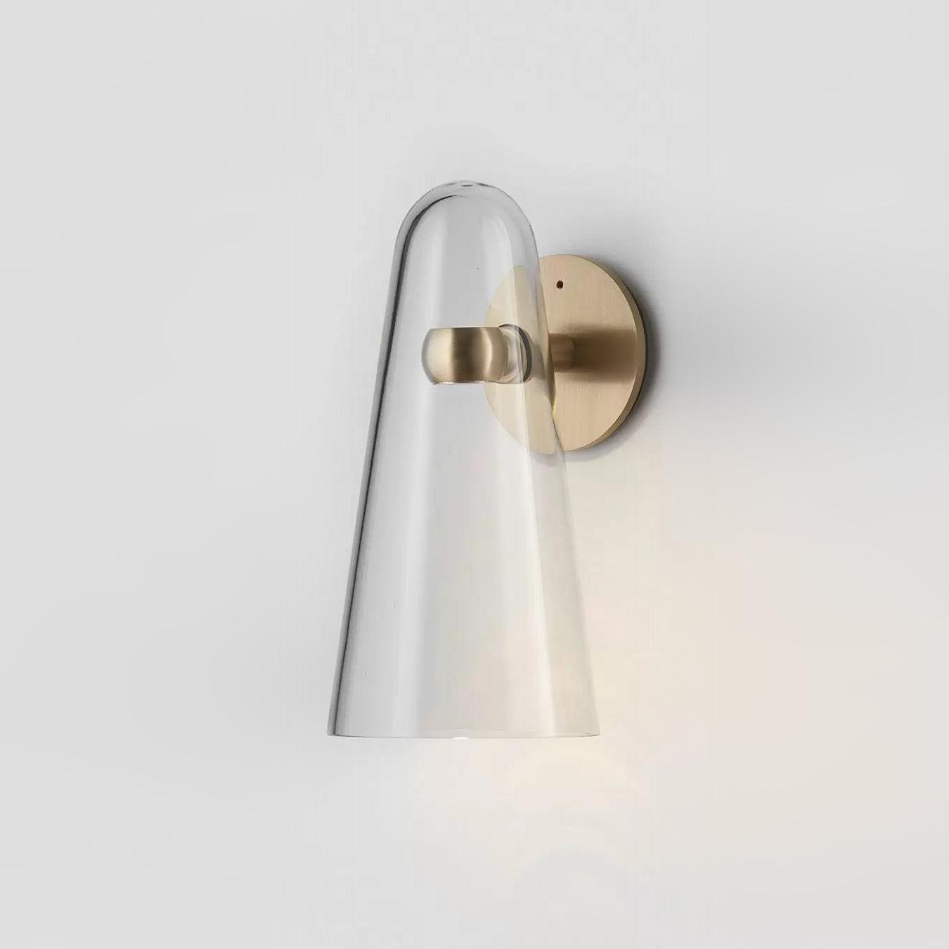 Arisha LED Applique Murale Transparente Métal Verre Chambre Cuisine