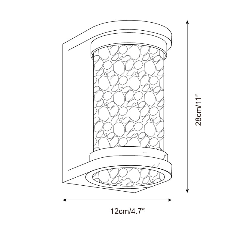 Artika Applique Murale Extérieure Acier Inoxydable Verre Texturé