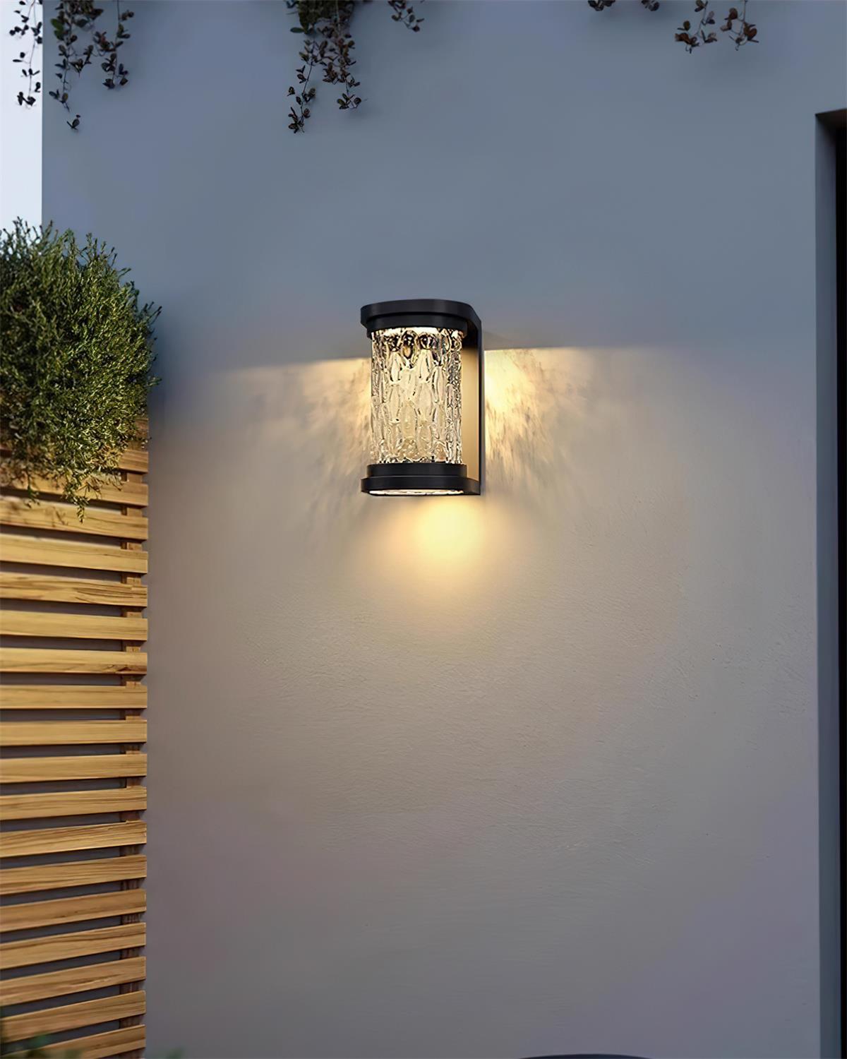 Artika Applique Murale Extérieure Acier Inoxydable Verre Texturé