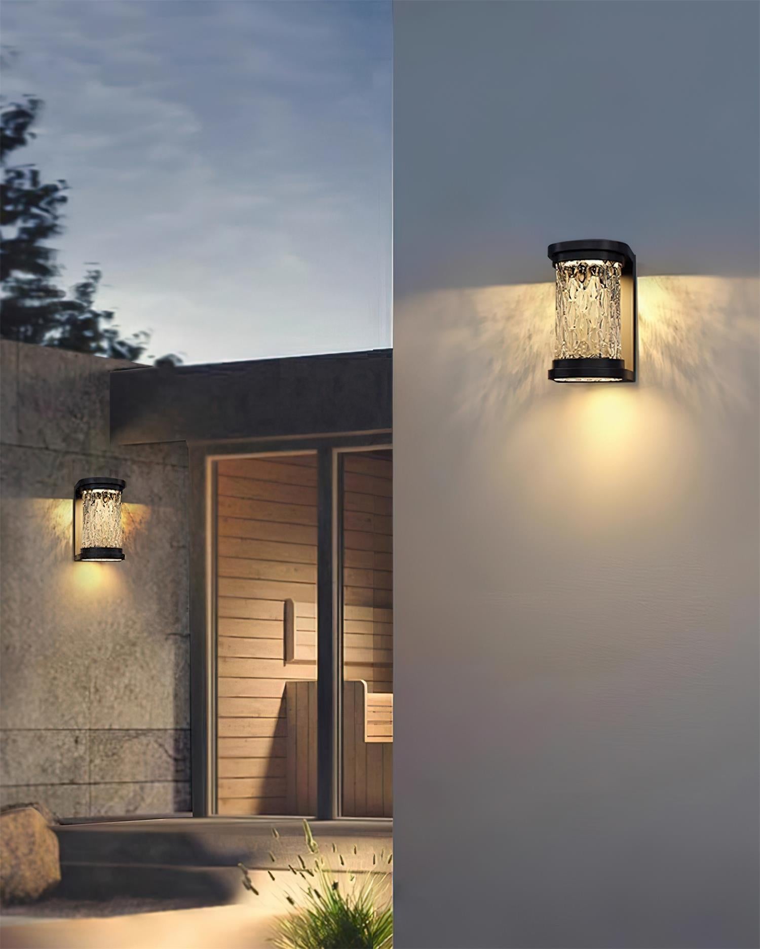 Artika Applique Murale Extérieure Acier Inoxydable Verre Texturé