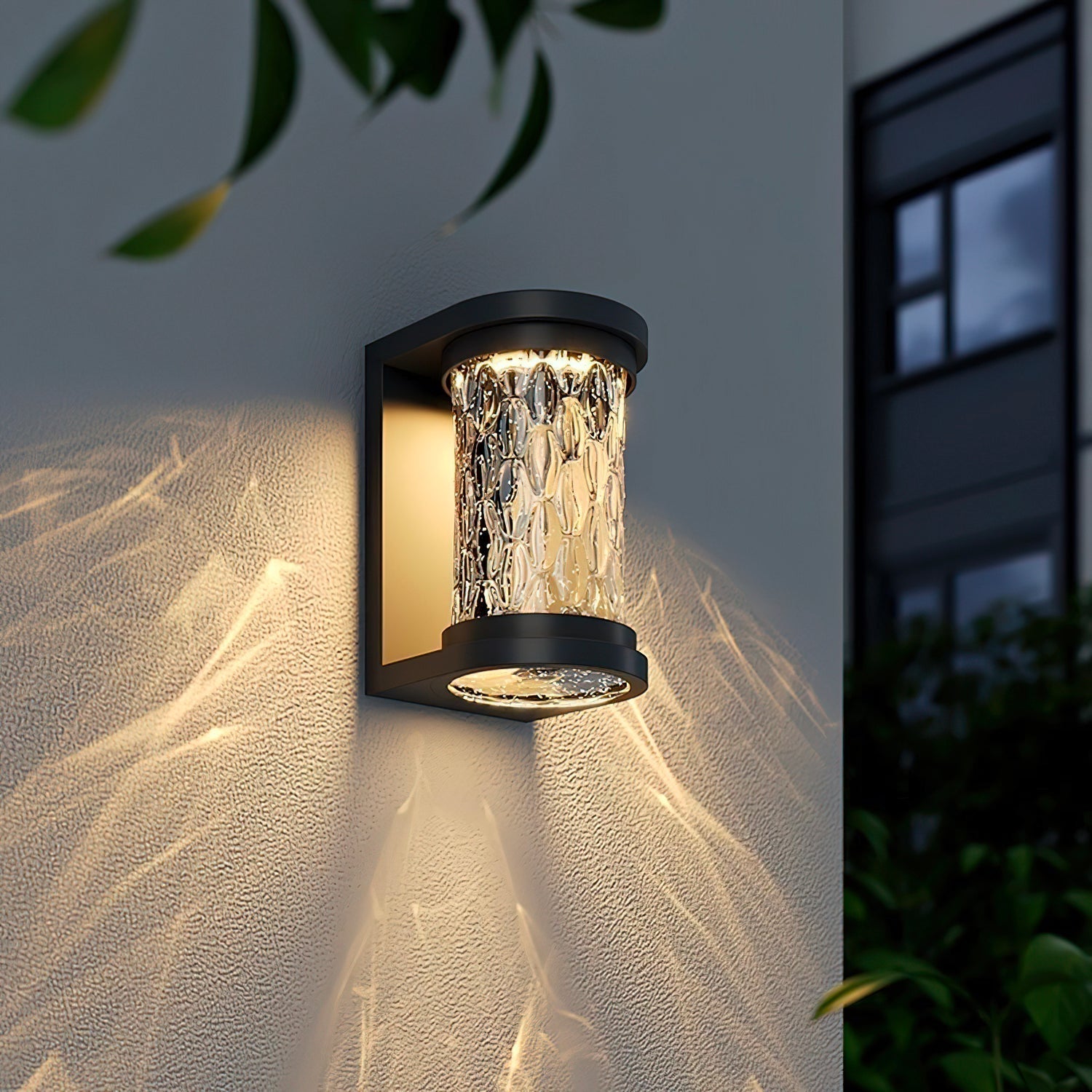 Artika Applique Murale Extérieure Acier Inoxydable Verre Texturé