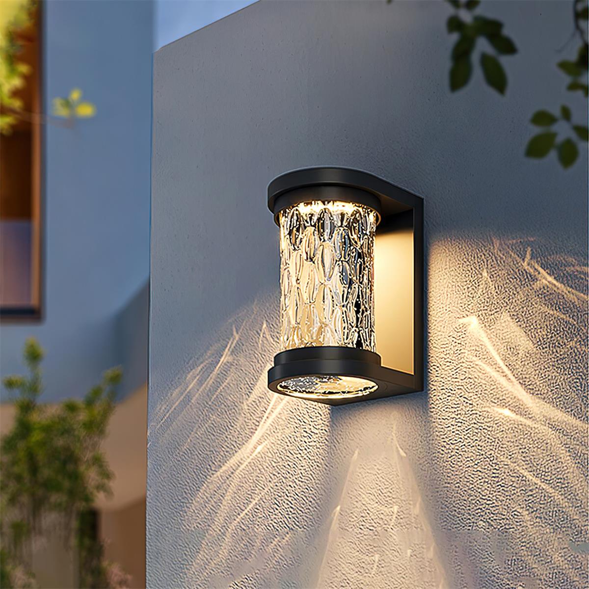 Artika Applique Murale Extérieure Acier Inoxydable Verre Texturé
