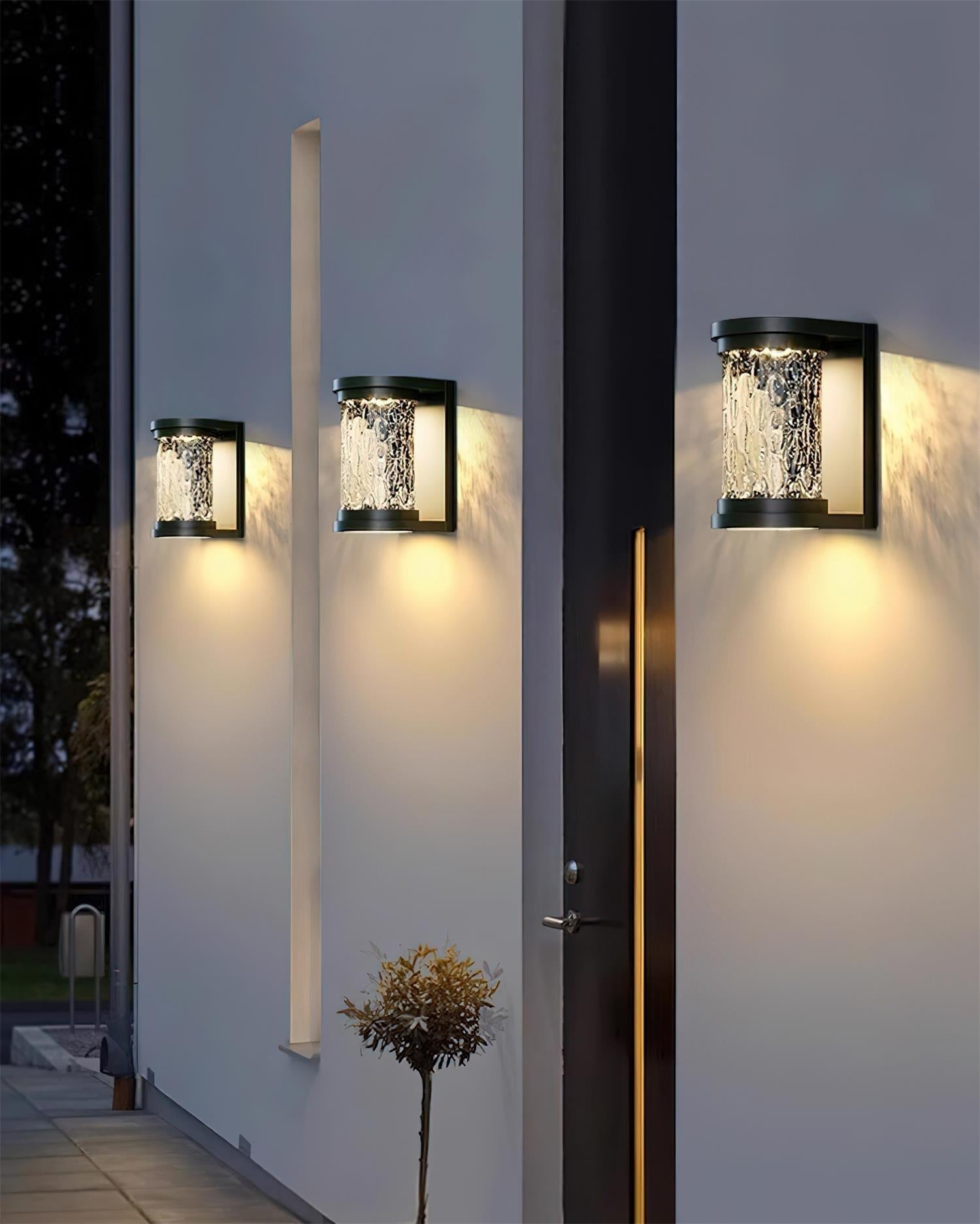 Artika Applique Murale Extérieure Acier Inoxydable Verre Texturé