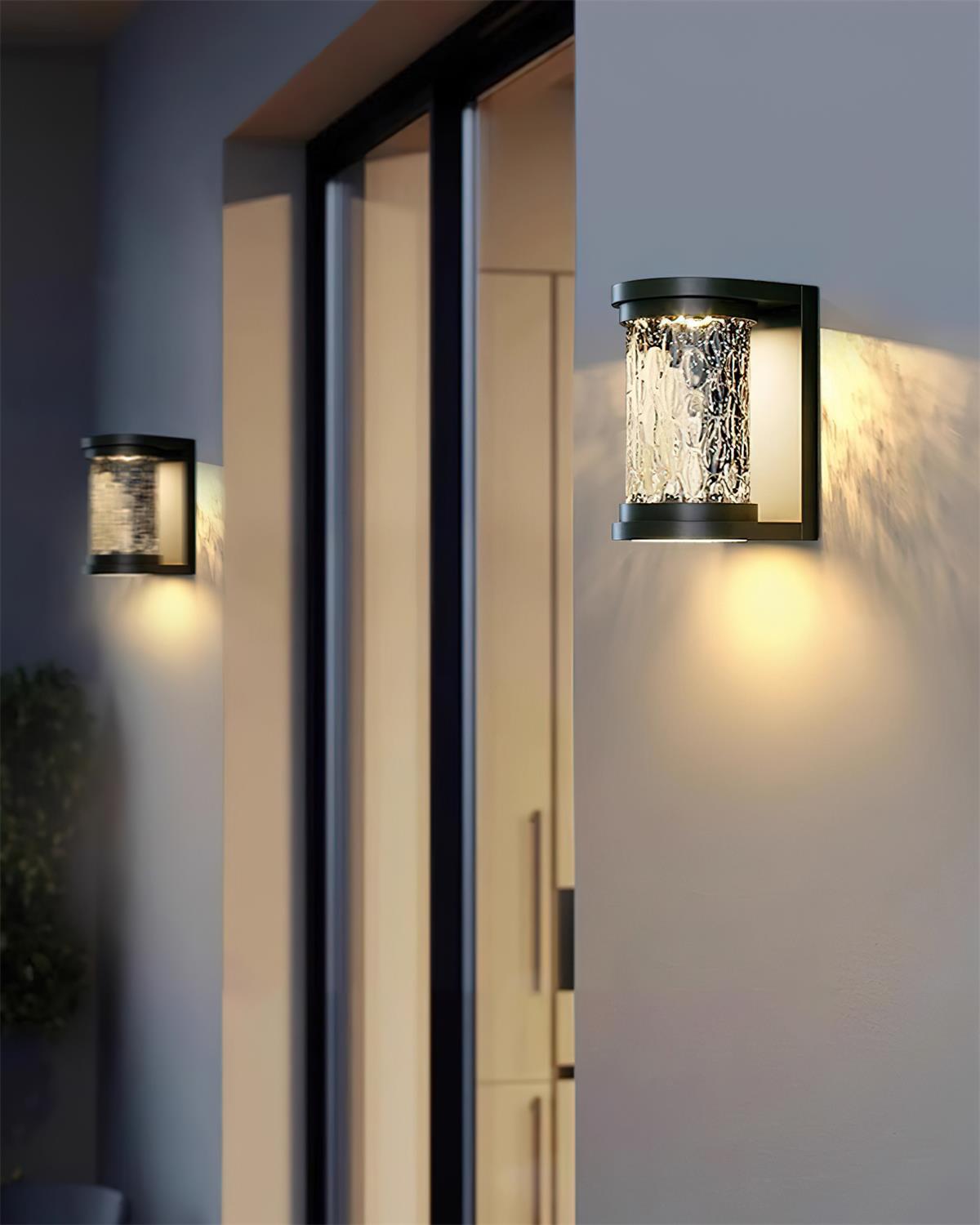 Artika Applique Murale Extérieure Acier Inoxydable Verre Texturé