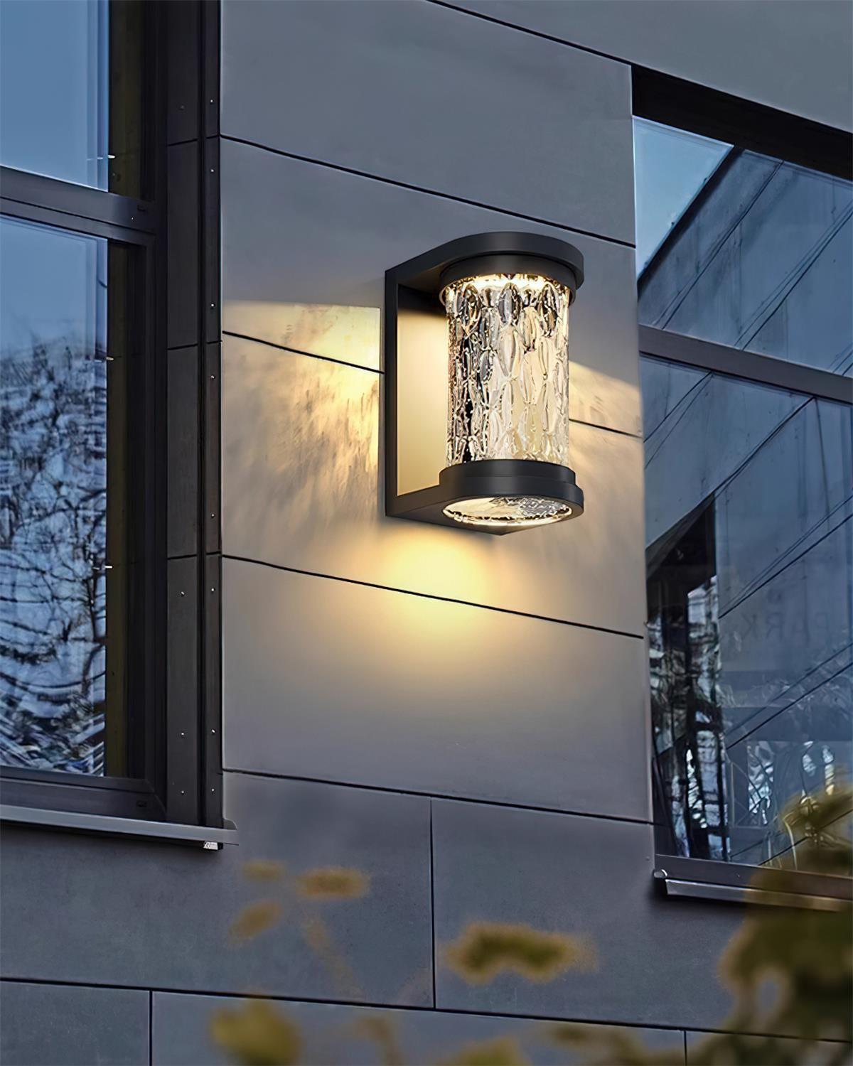 Artika Applique Murale Extérieure Acier Inoxydable Verre Texturé