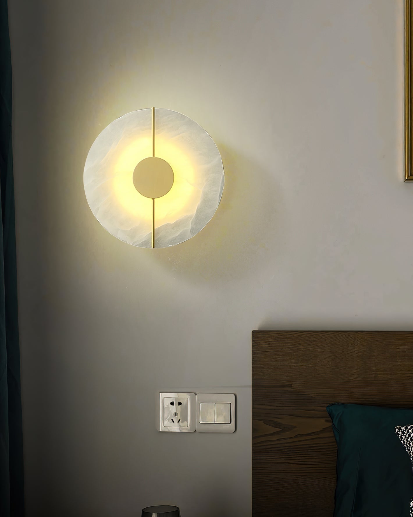Waegnuvyo Moderne Minimaliste Albâtre Applique Murale