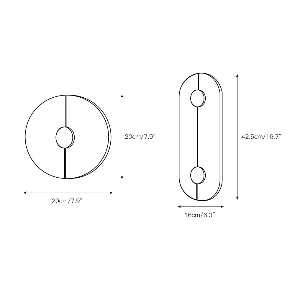 Waegnuvyo Moderne Minimaliste Albâtre Applique Murale