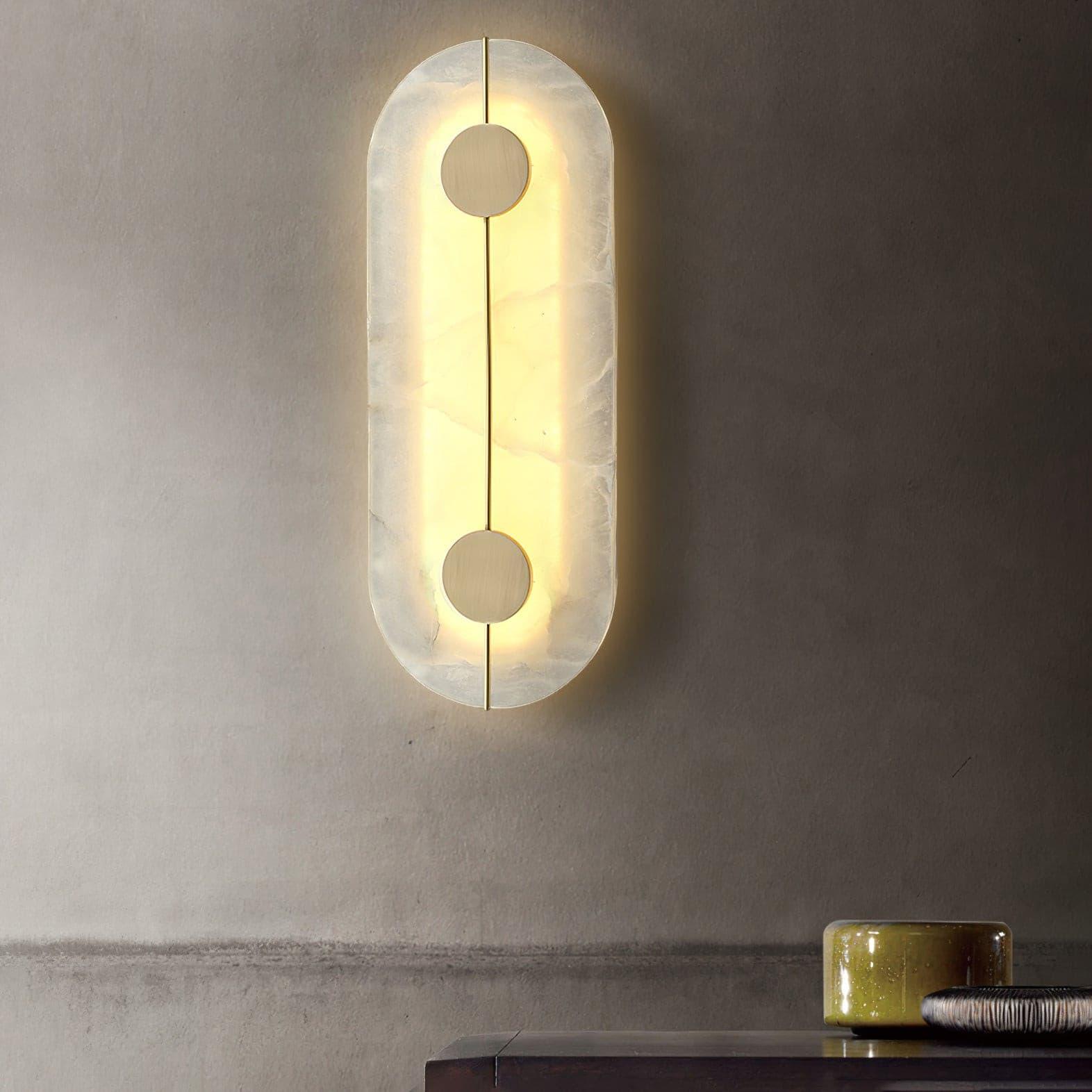 Citheira Applique Murale Minimaliste en Albâtre
