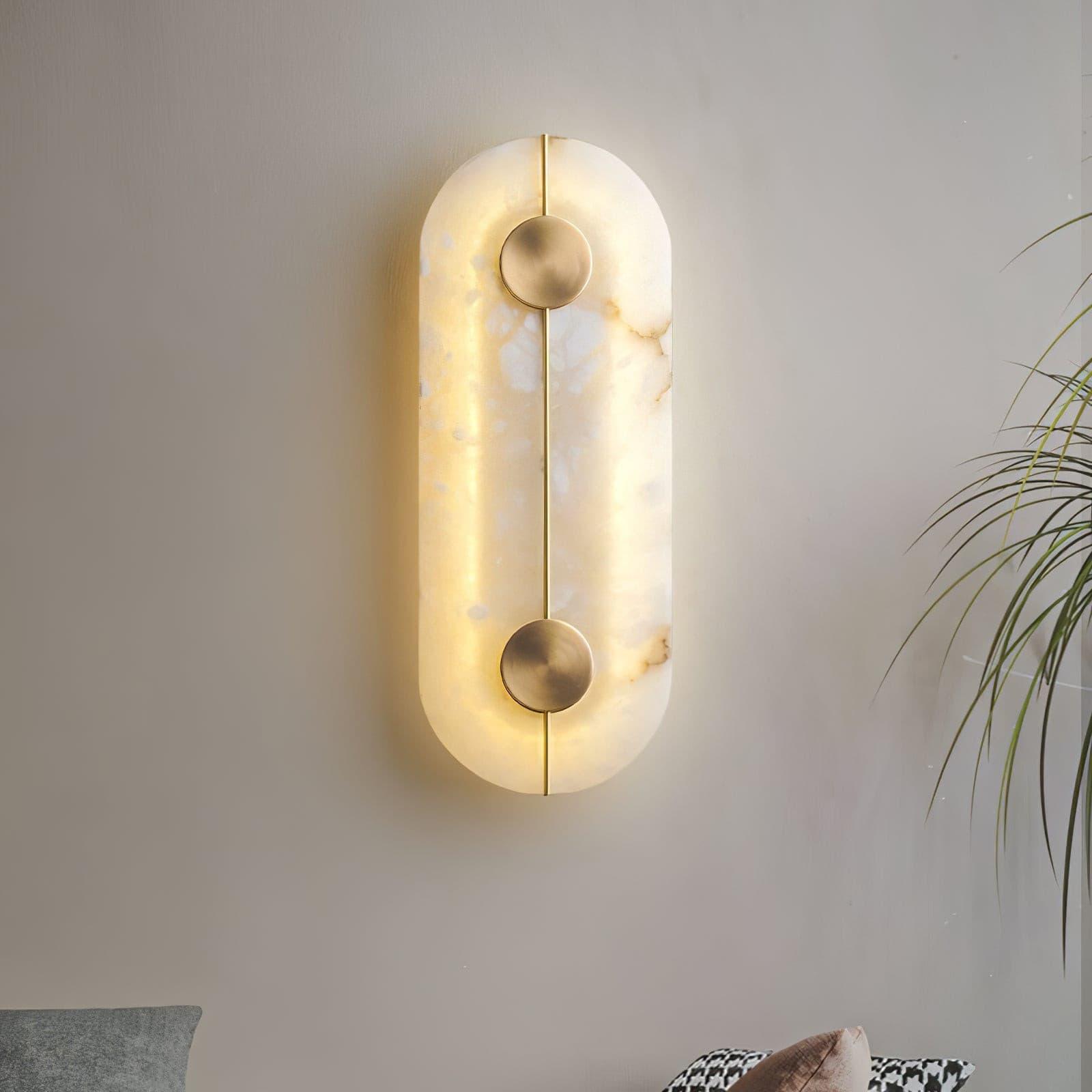 Citheira Applique Murale Minimaliste en Albâtre