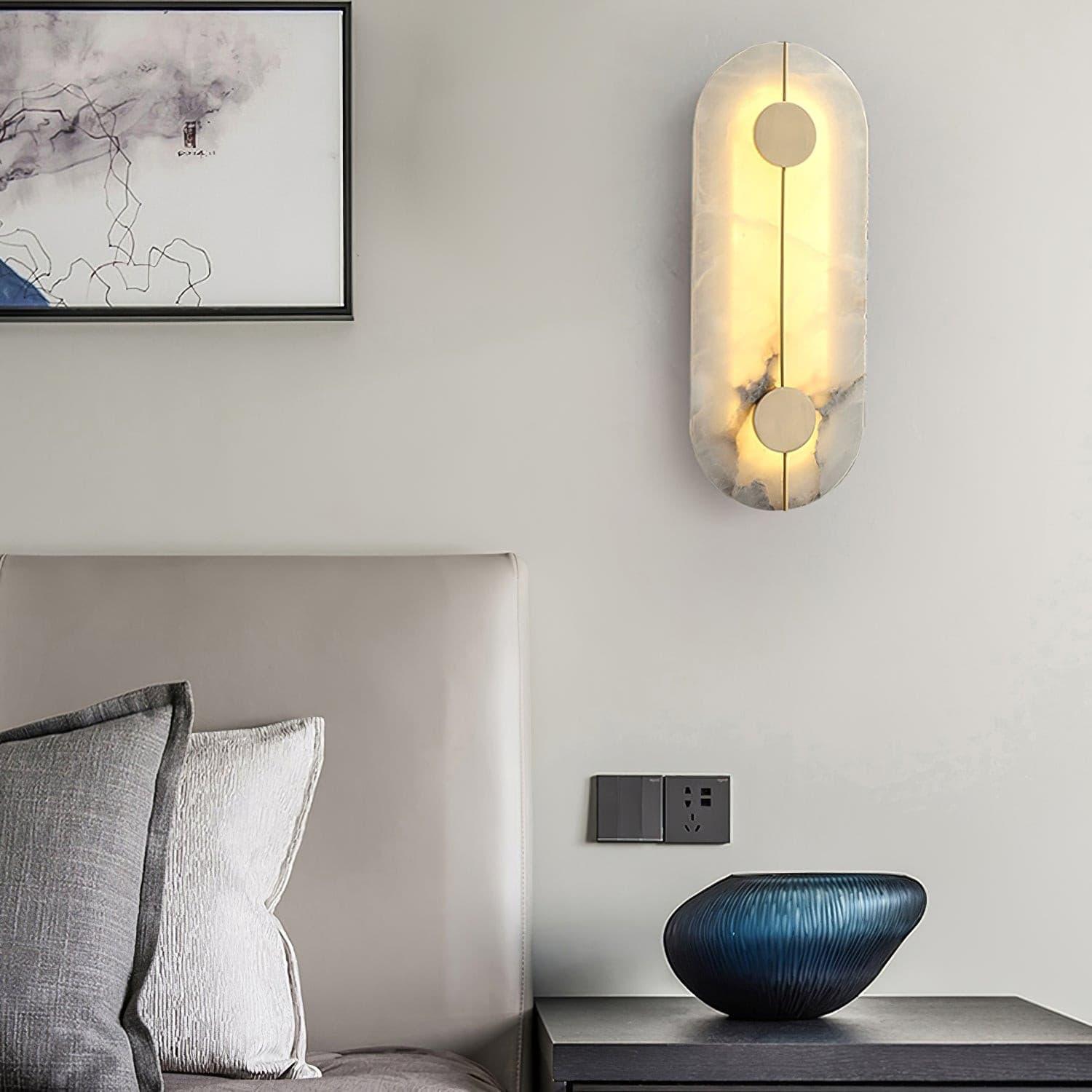 Citheira Applique Murale Minimaliste en Albâtre