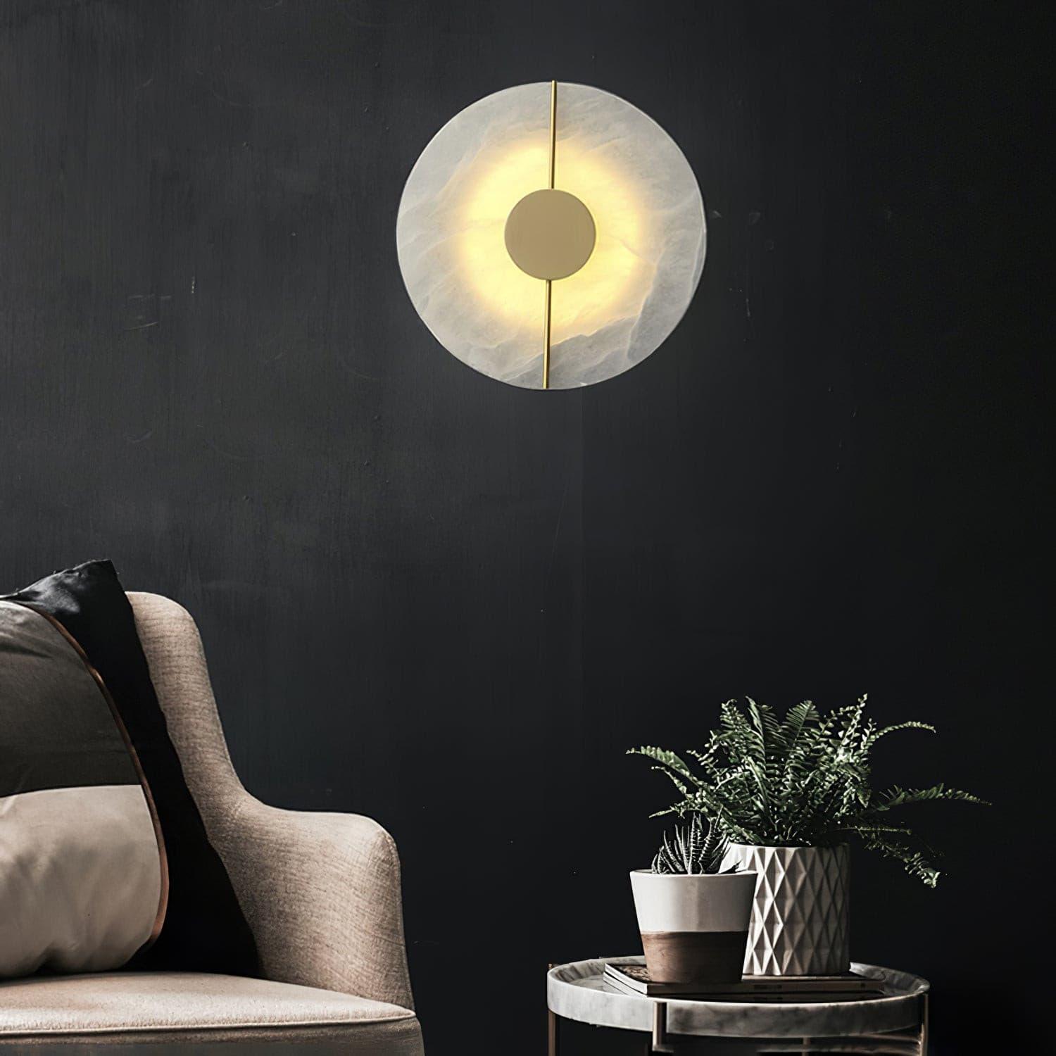 Citheira Applique Murale Minimaliste en Albâtre