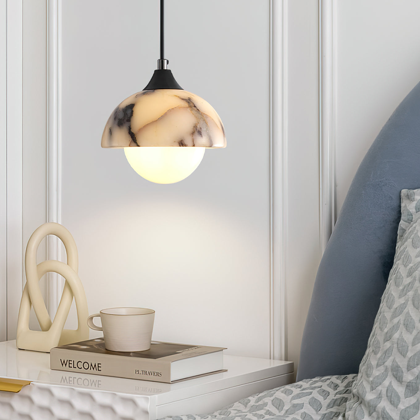 Yrvuvys Moderne Minimaliste Marbre Suspension