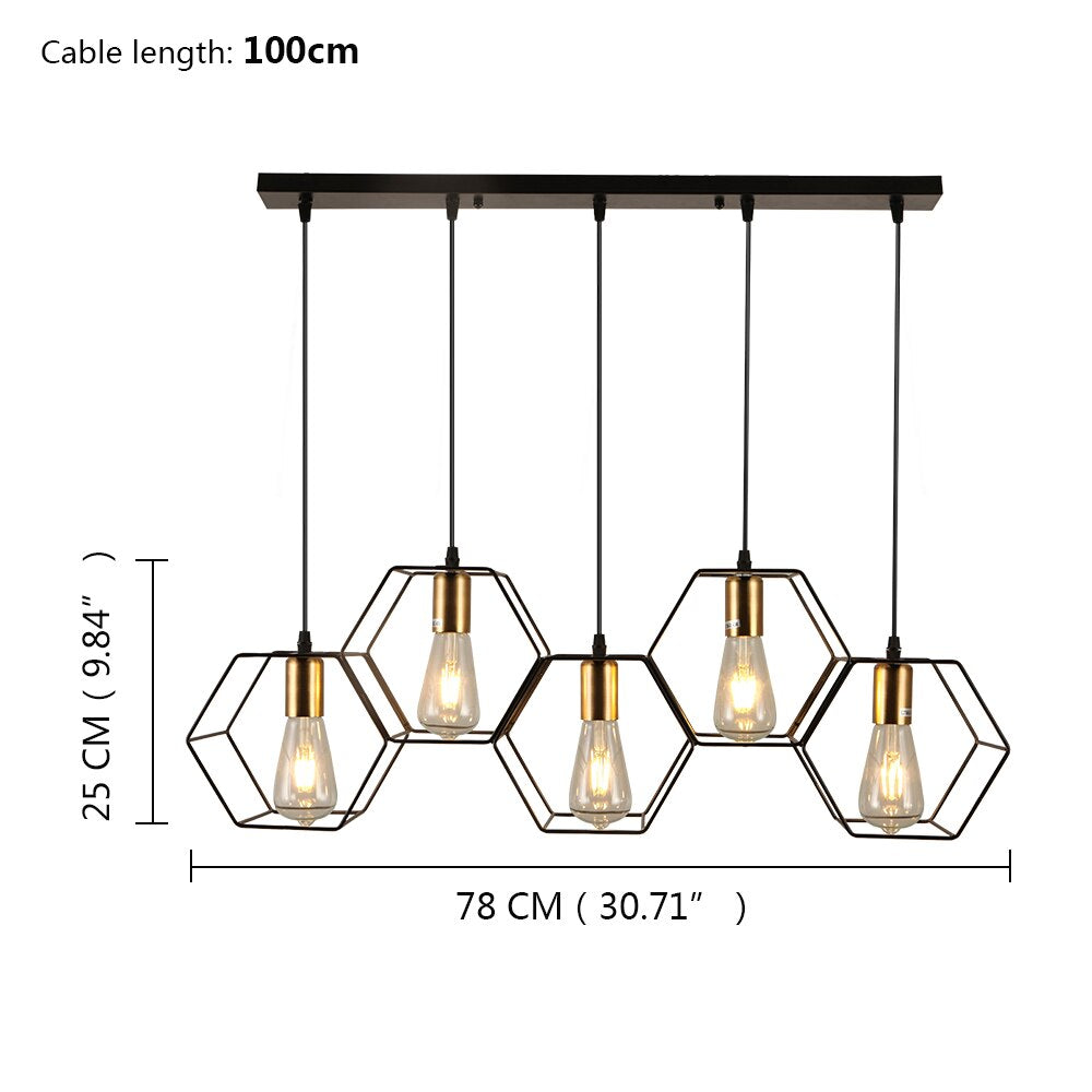 Arisha Suspension linéaire moderne pour le restaurant