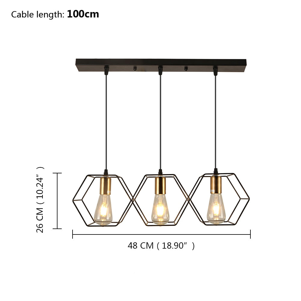 Arisha Suspension linéaire moderne pour le restaurant
