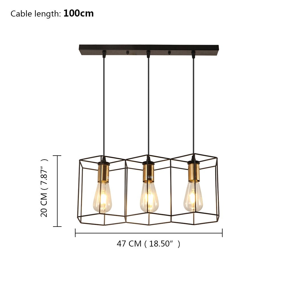 Arisha Suspension linéaire moderne pour le restaurant
