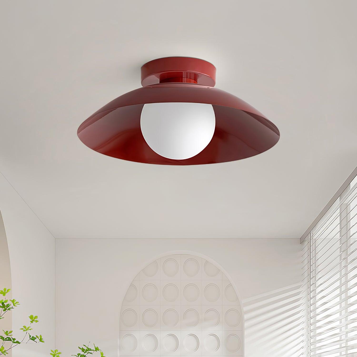Solacien Plafonnier en verre et auvent avec options de couleurs