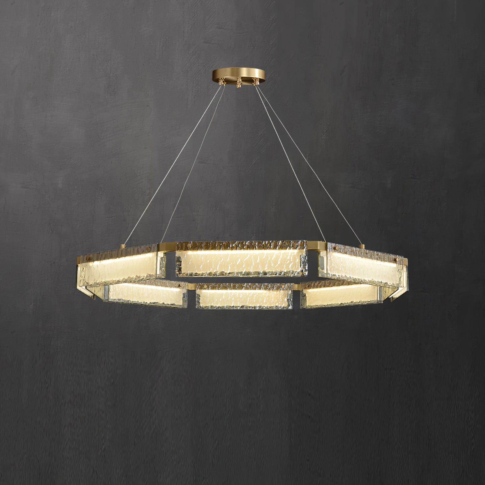 Hexa Lustre en Verre De Luxe