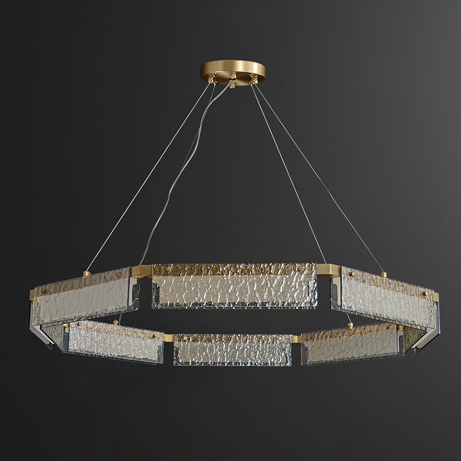 Hexa Lustre en Verre De Luxe
