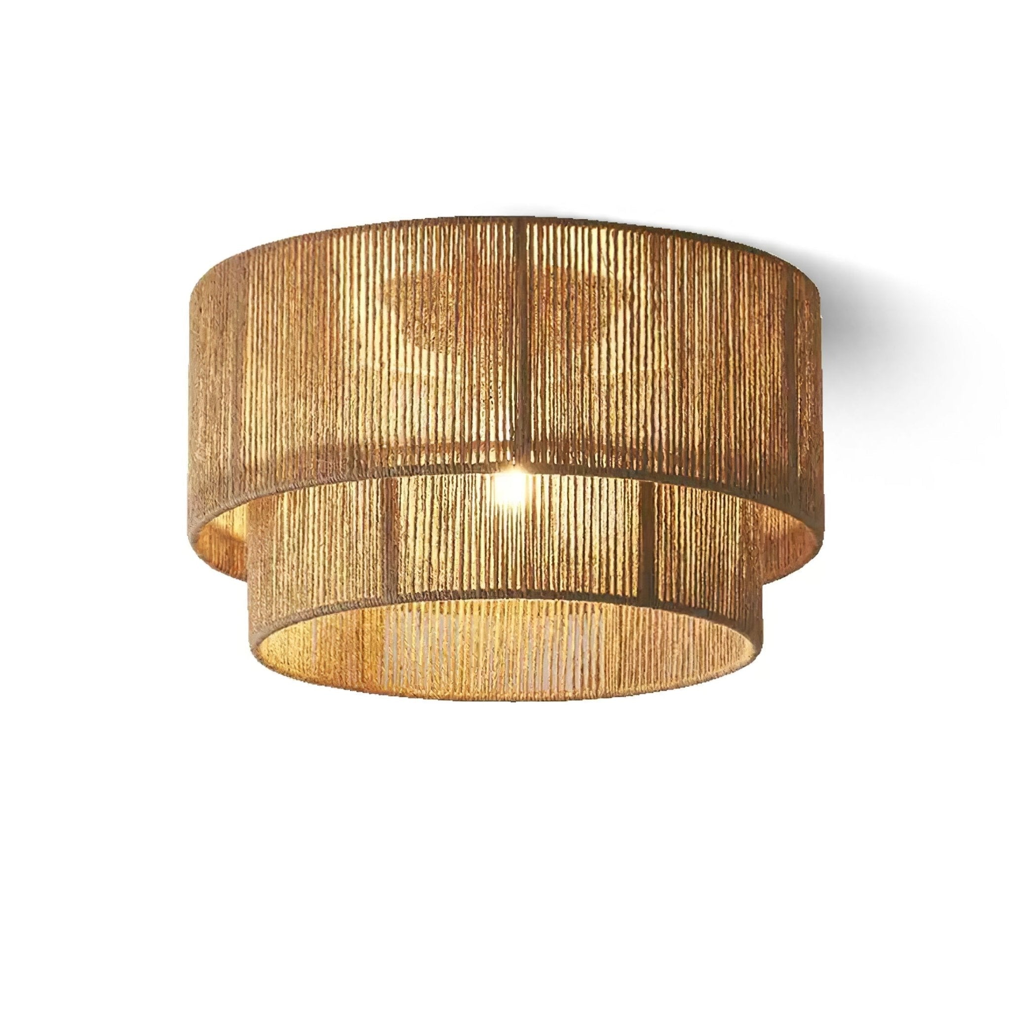 Cevynara Lampe Plafonnier Tissée Naturelle Élégance