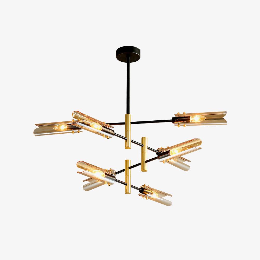 Lustra Lustre Double 6-Luminaires Moderne