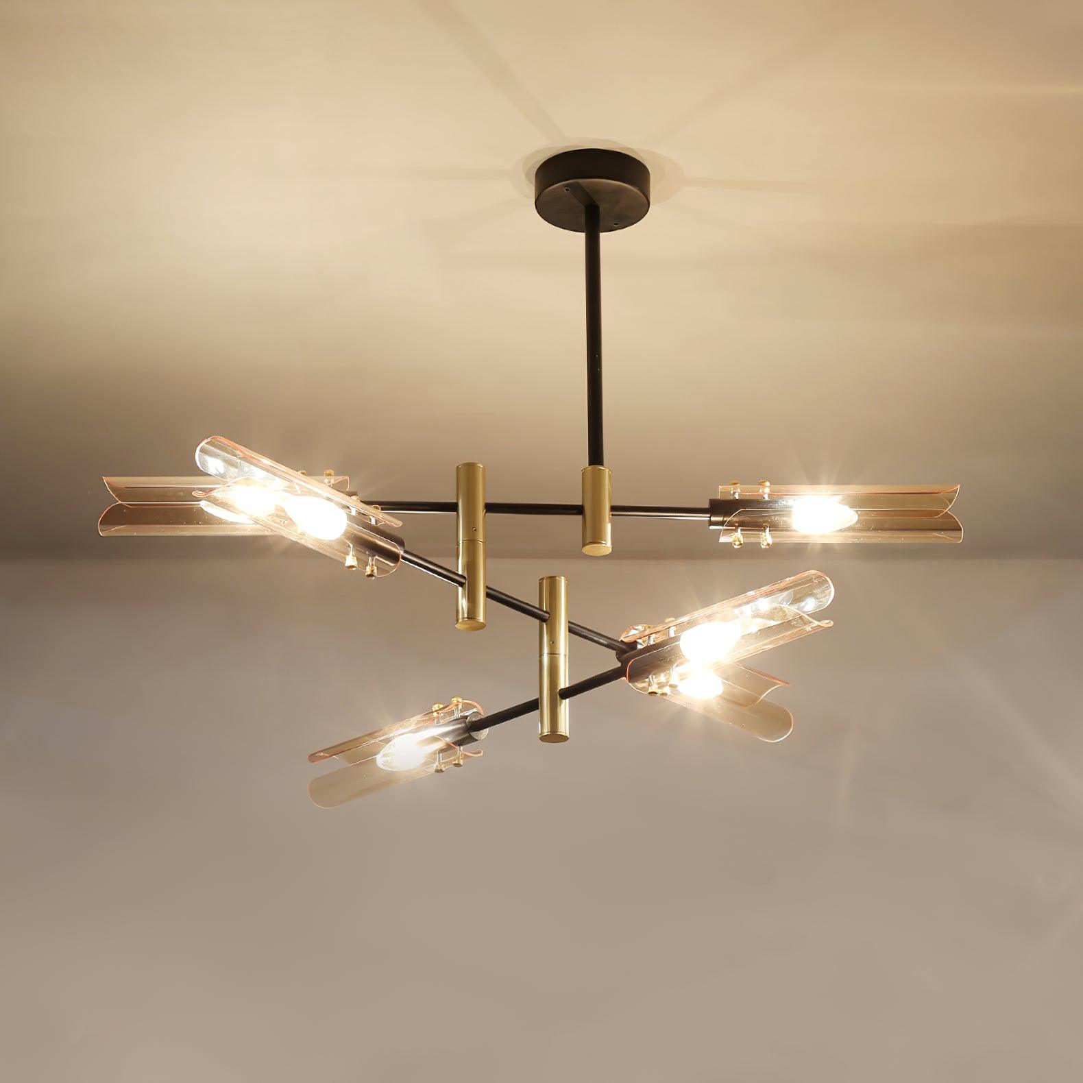 Lustra Lustre Double 6-Luminaires Moderne