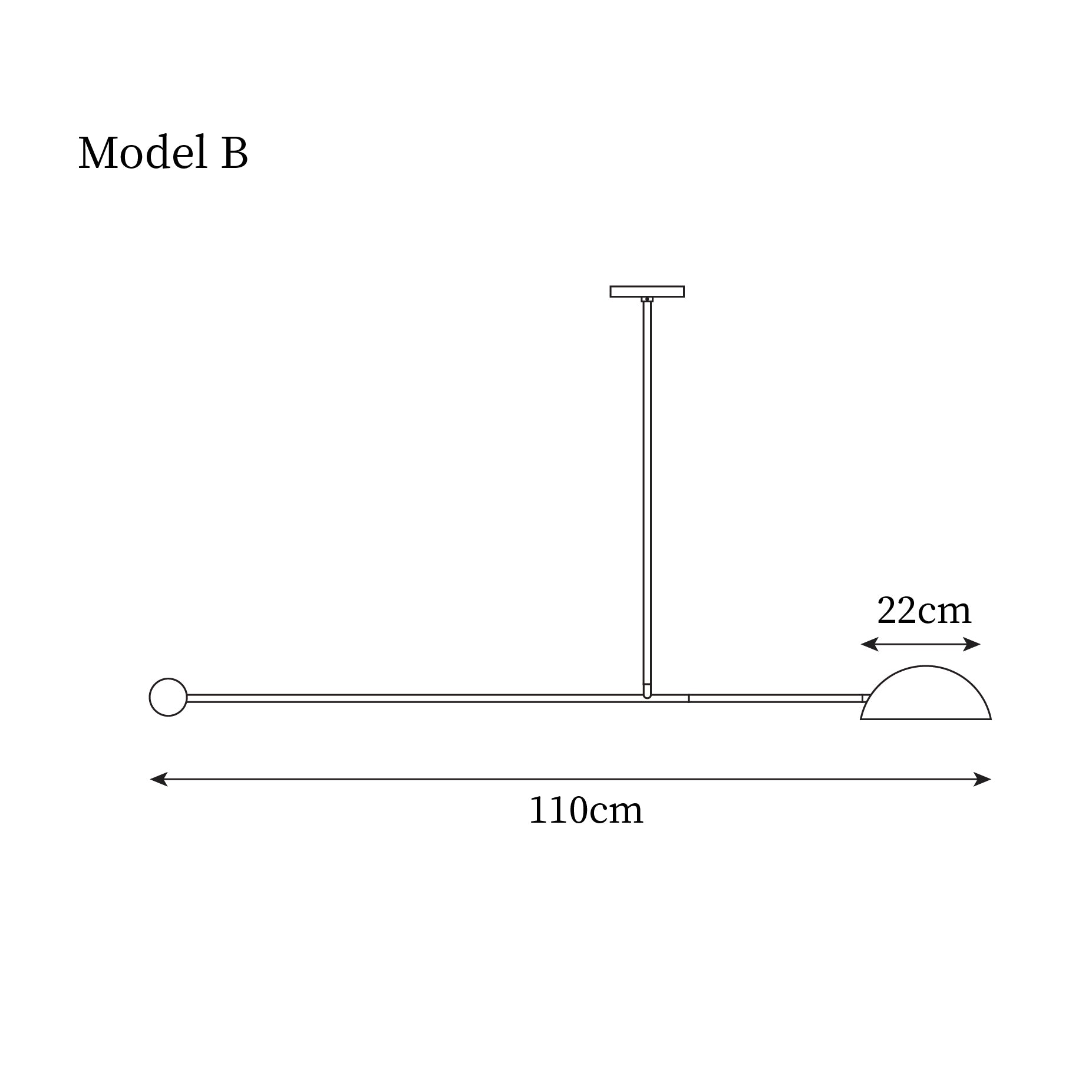Orbital Suspension Linéaire Moderne Balance