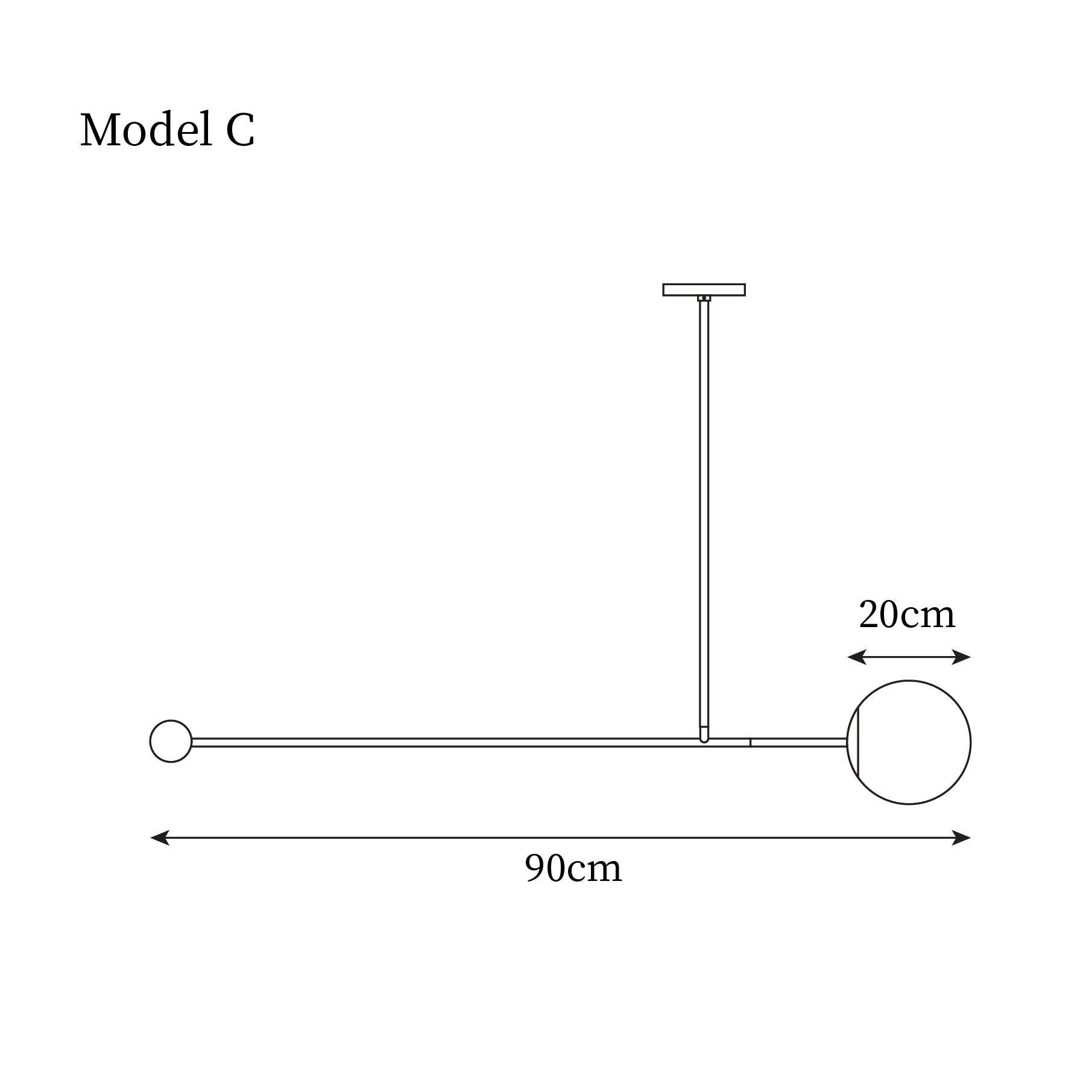 Orbital Suspension Linéaire Moderne Balance