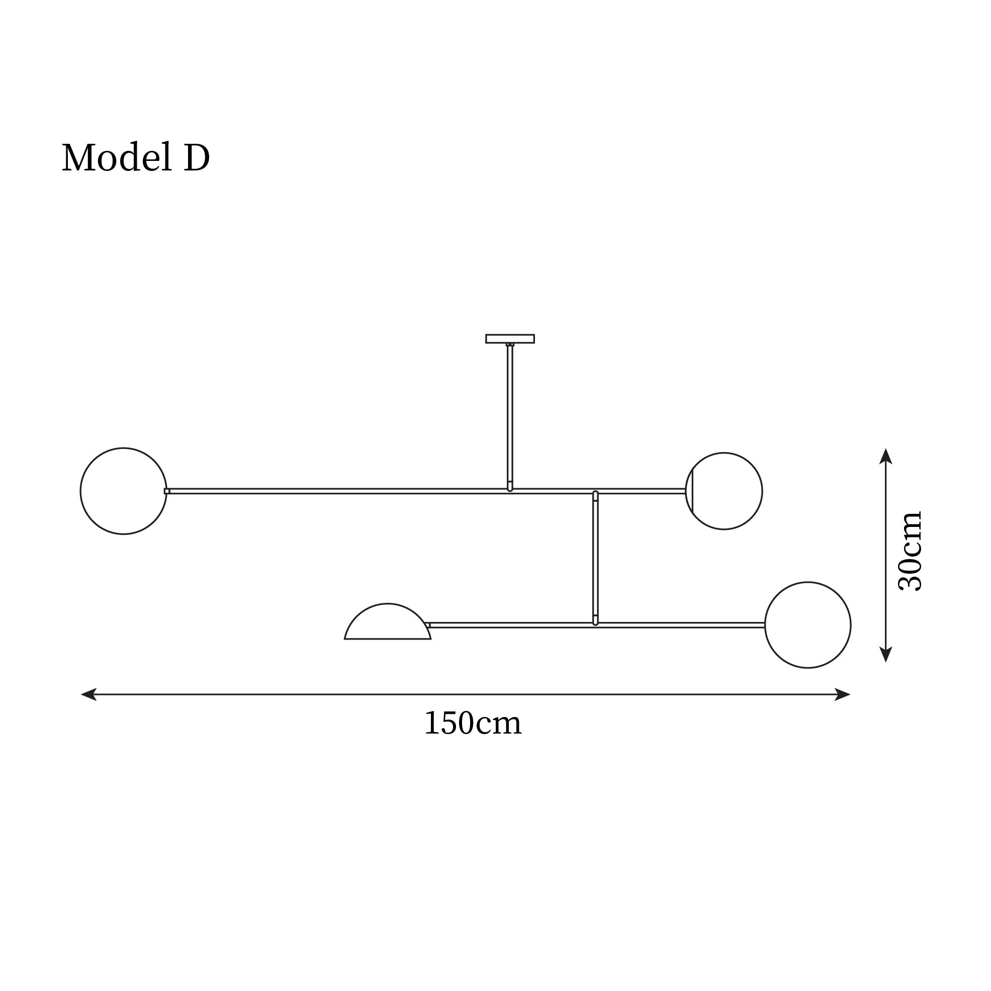 Orbital Suspension Linéaire Moderne Balance