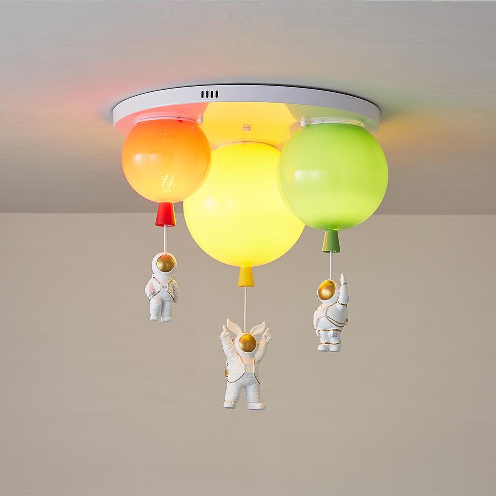 Lustra Plafonnier Astronaute Métal