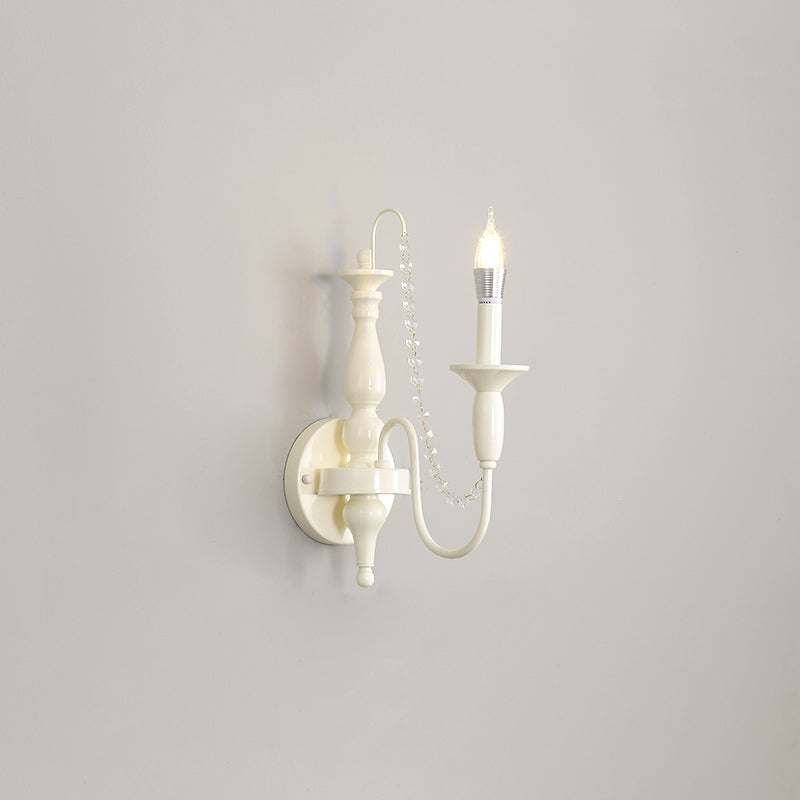 Jarnbruvys Traditionnel Bougie Métal Cristal Applique Murale