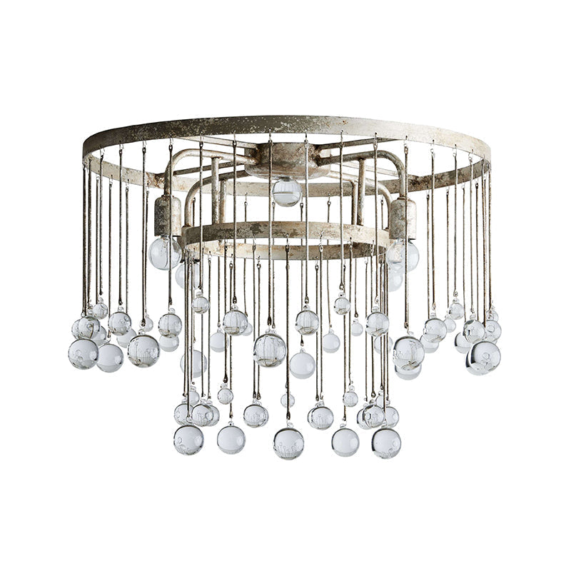 Fljotuvyo Postmodern Luxe Laiton Cristal Montage Encastré Plafonnier