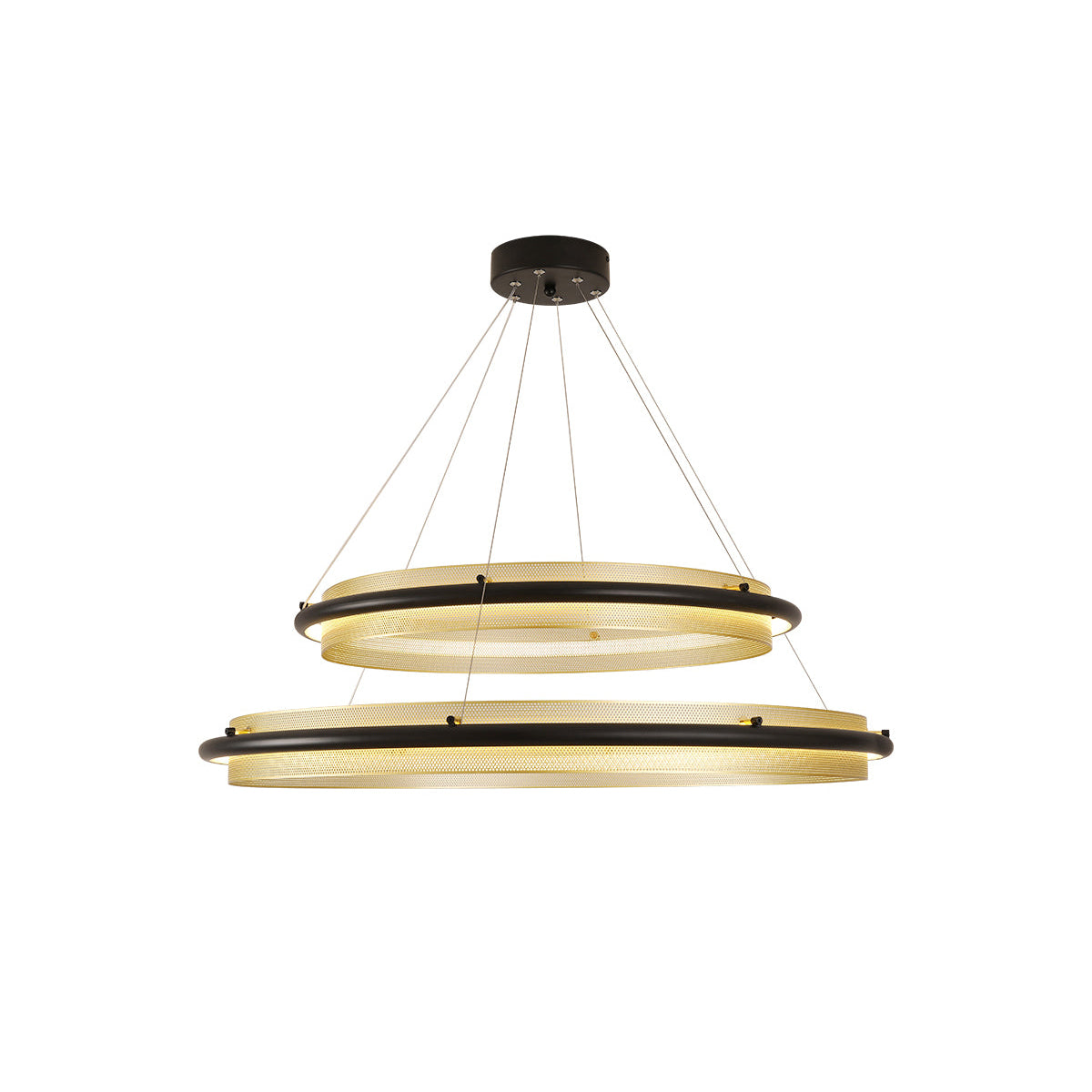 Himinuvyo Moderne Minimaliste LED Acrylique Métal Lustre