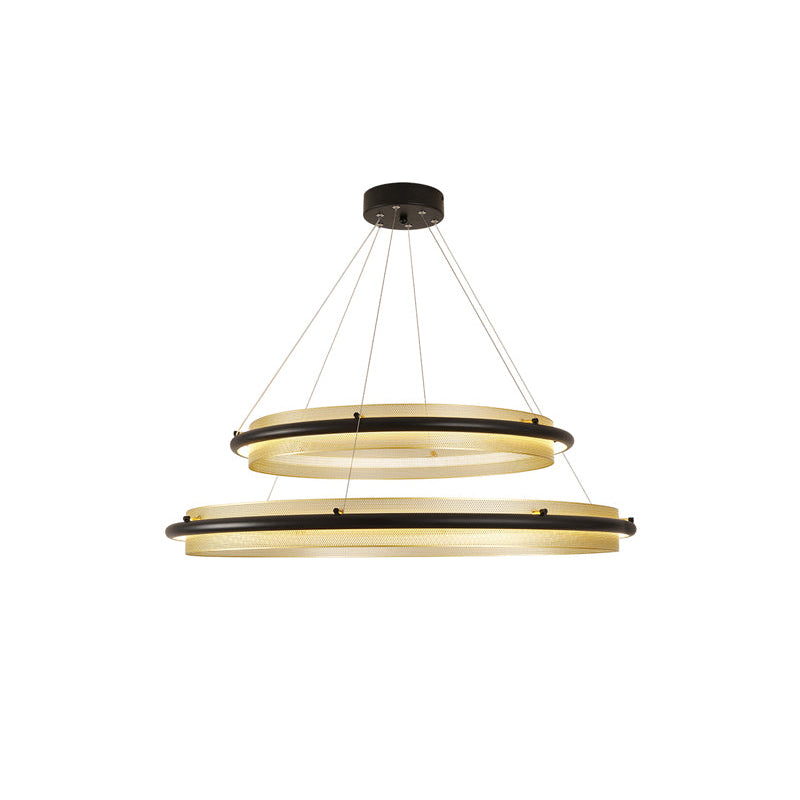 Himinuvyo Moderne Minimaliste LED Acrylique Métal Lustre