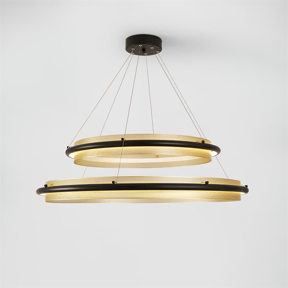 Himinuvyo Moderne Minimaliste LED Acrylique Métal Lustre