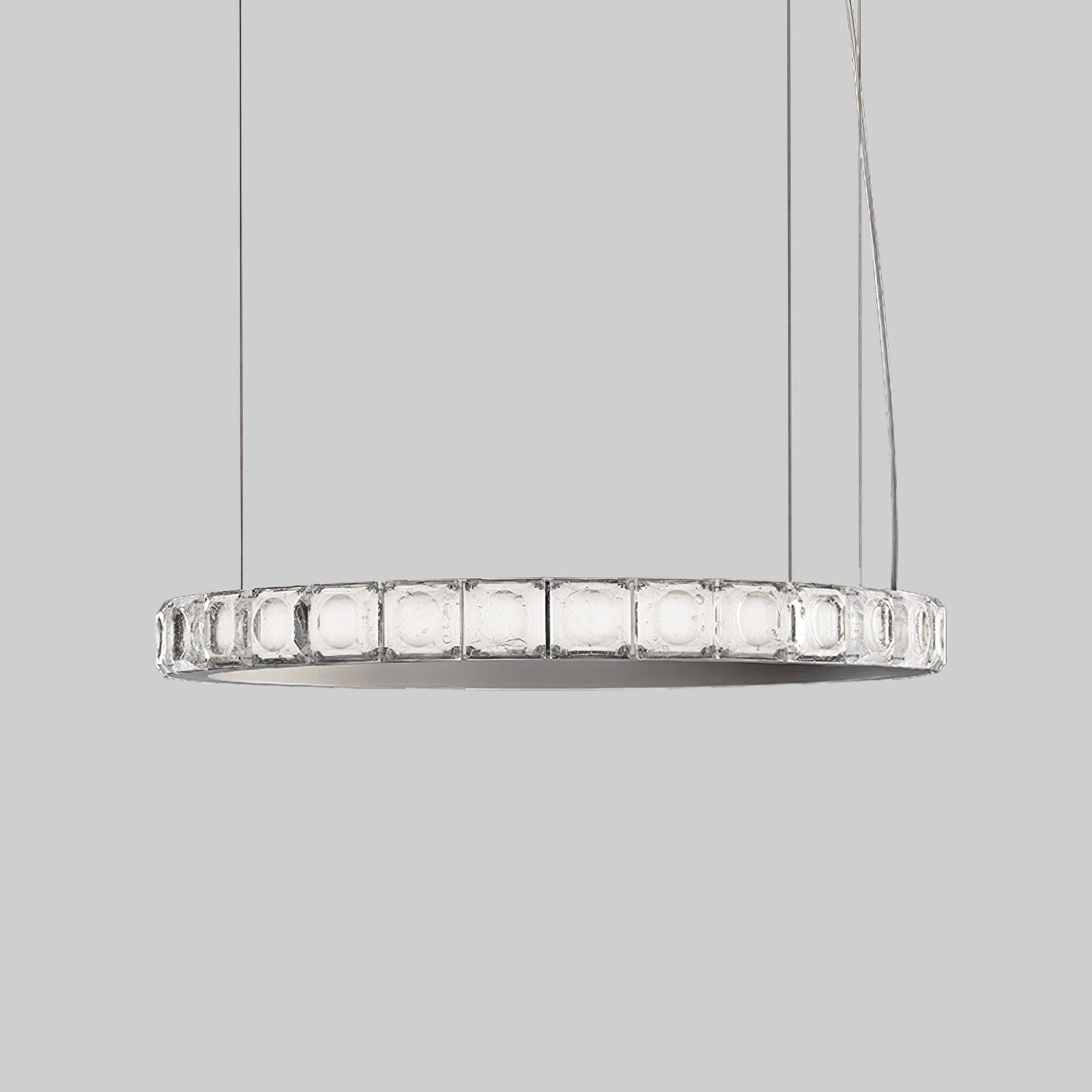 Avzorion Moderne Minimaliste Anneau Verre Lustre