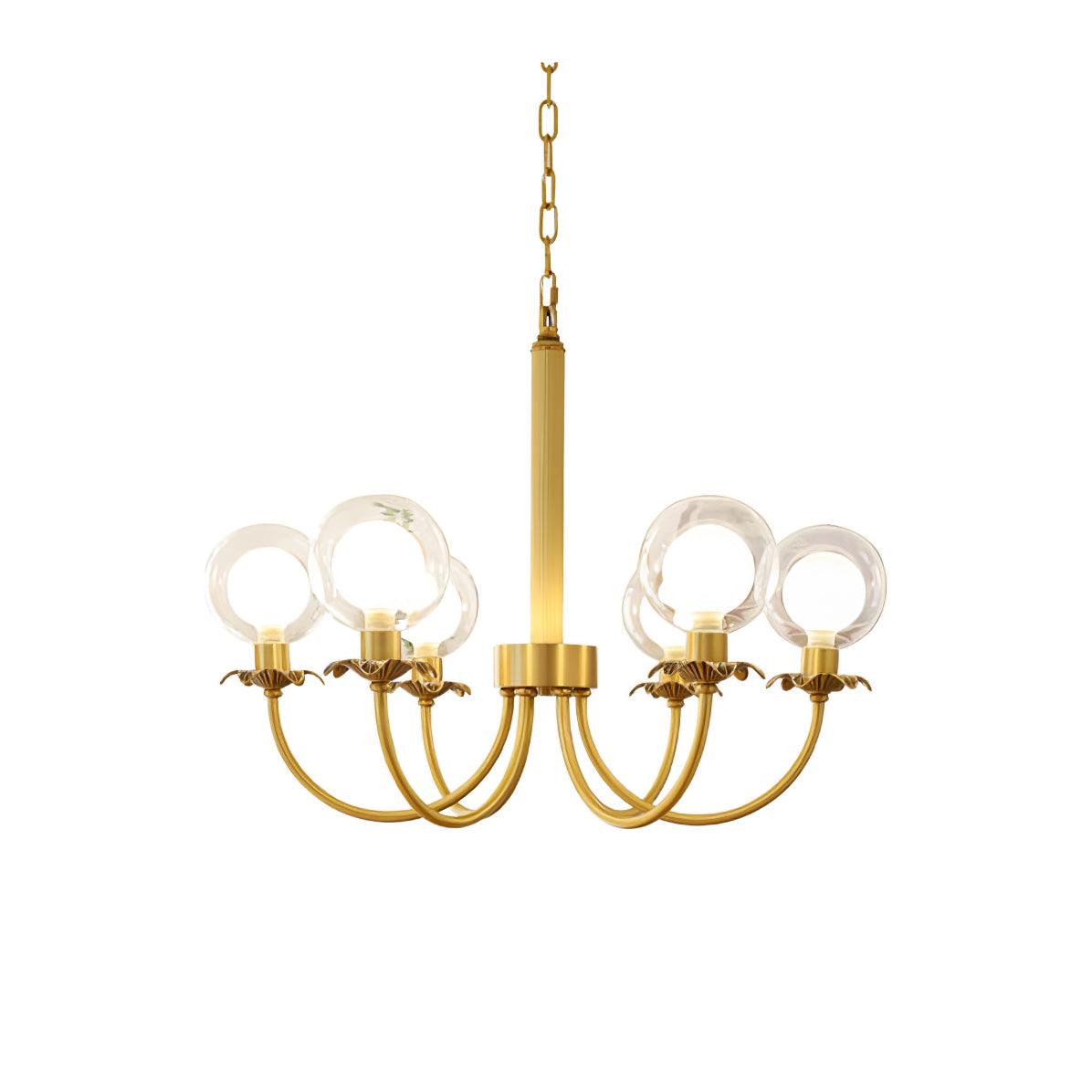 Crown Lustre en Verre Classique