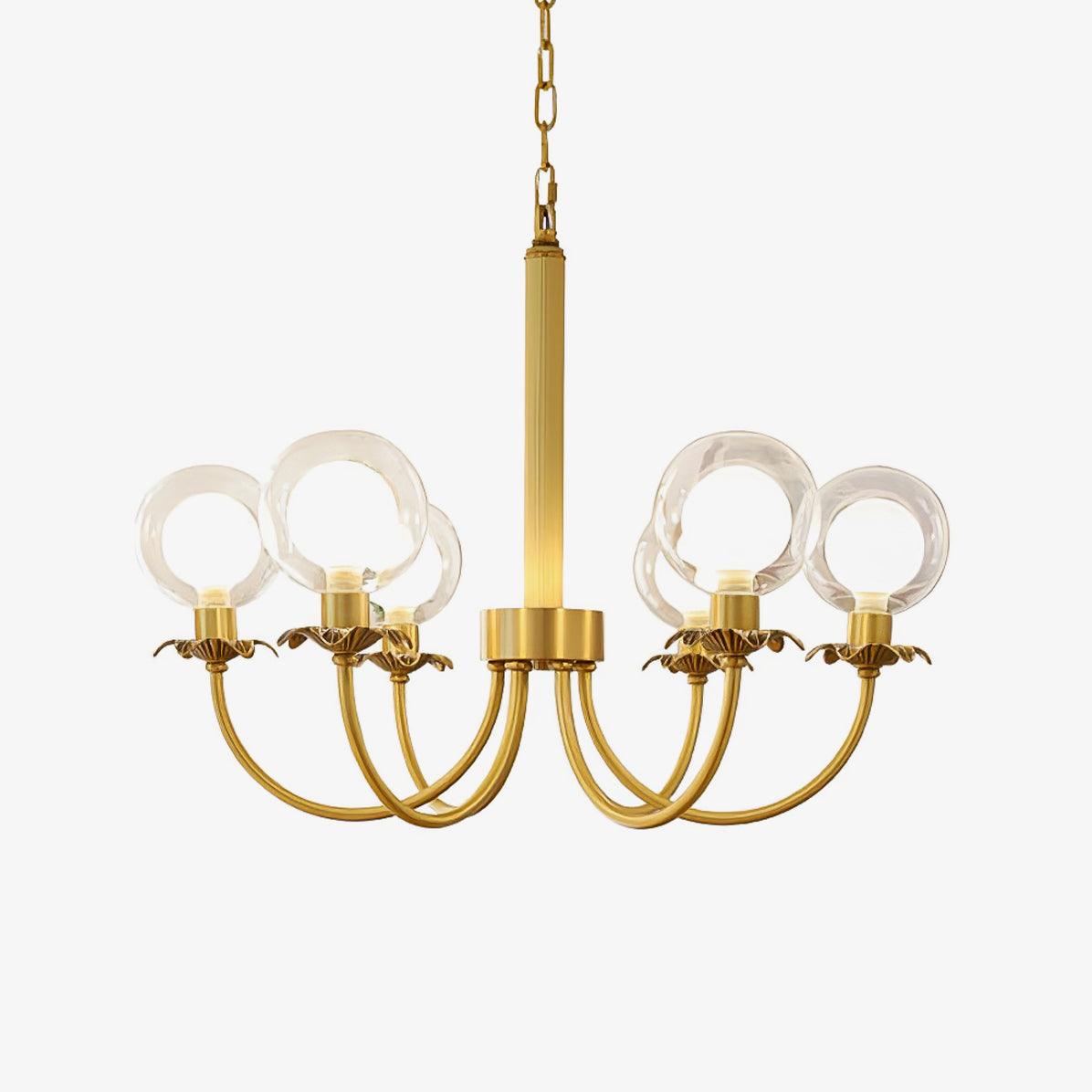 Crown Lustre en Verre Classique