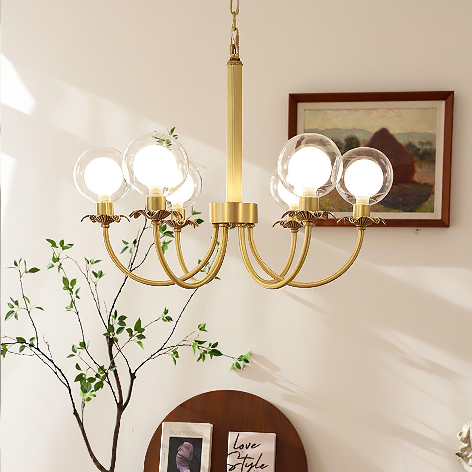 Crown Lustre en Verre Classique