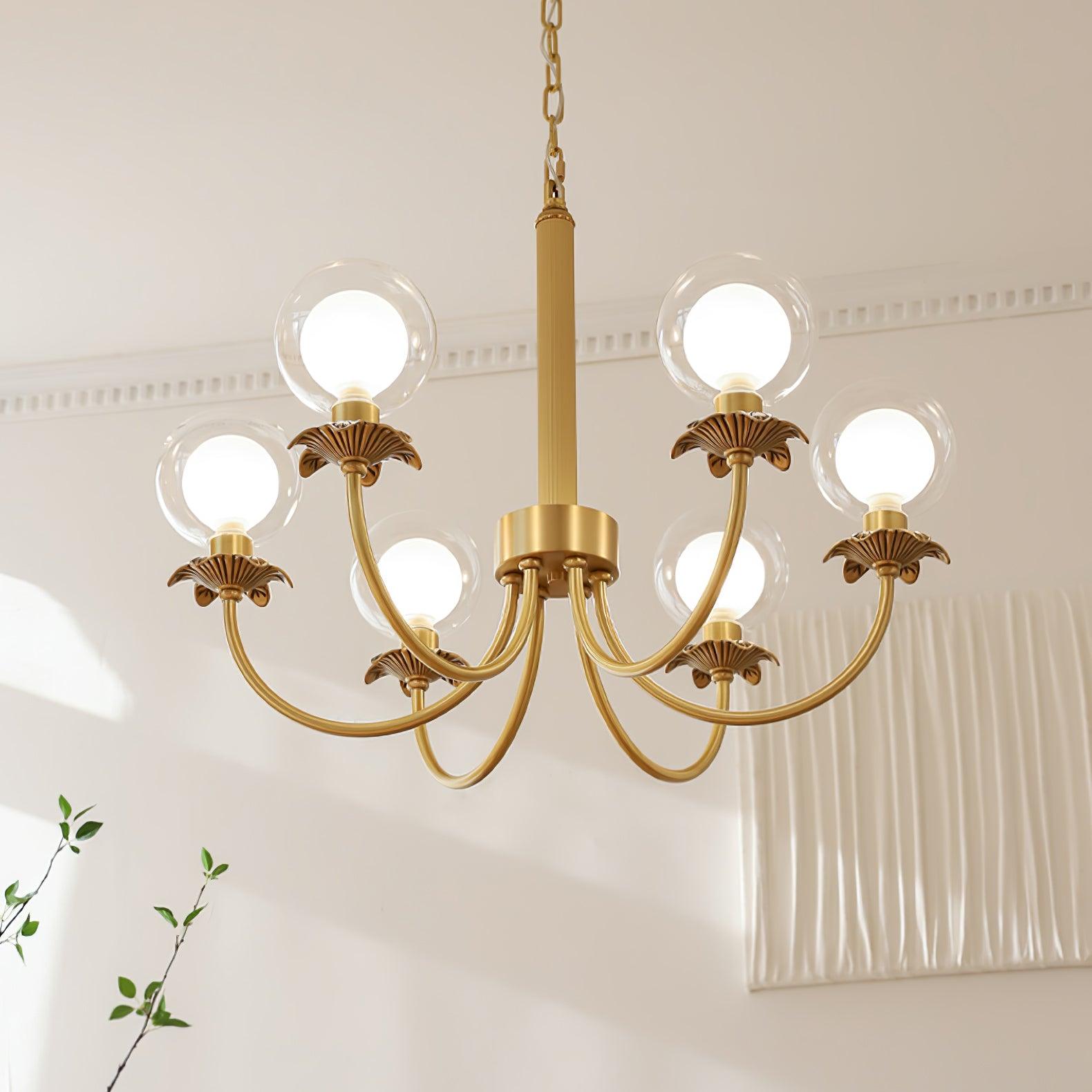 Crown Lustre en Verre Classique