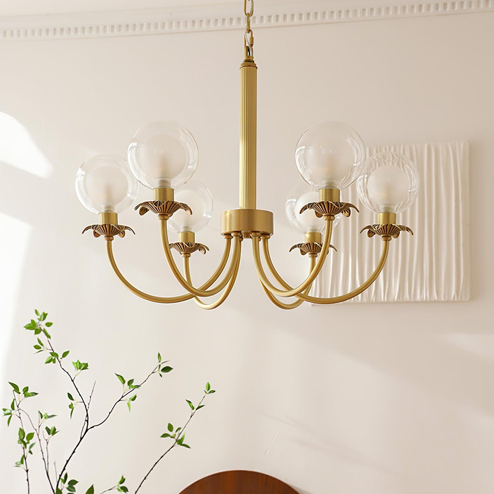 Crown Lustre en Verre Classique