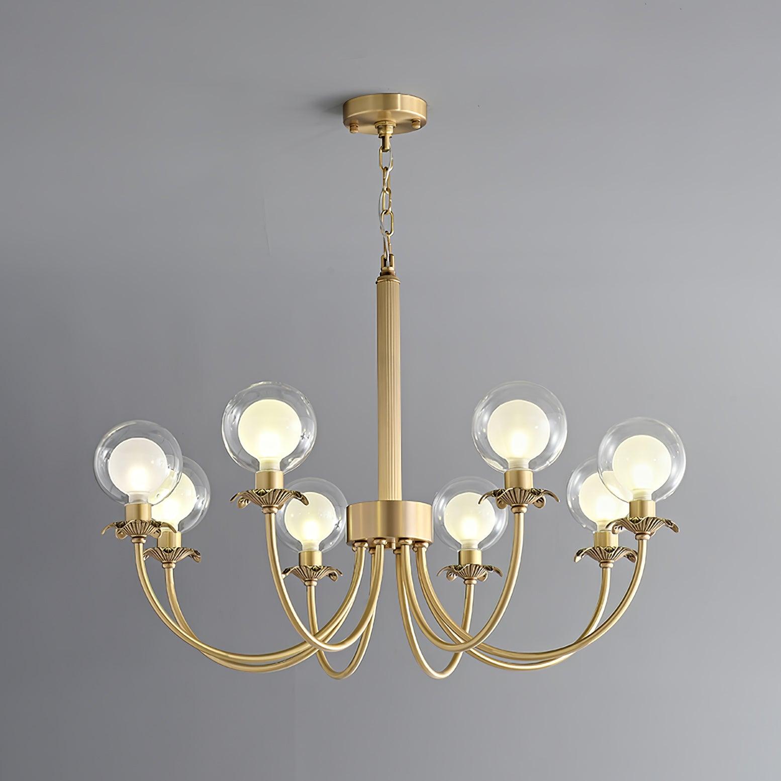 Crown Lustre en Verre Classique