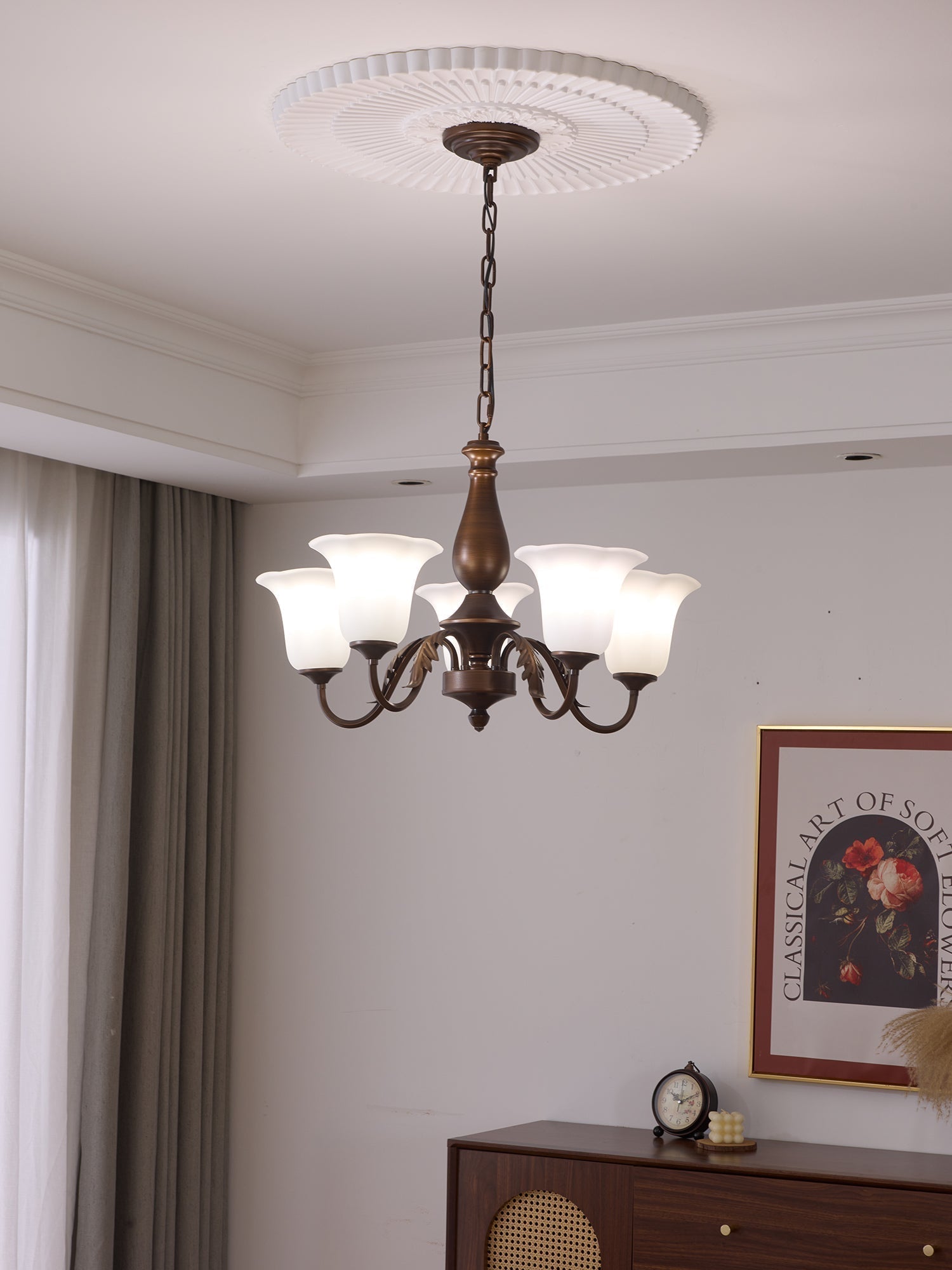 Uveleth Lustre Verre Élégance Traditionnelle