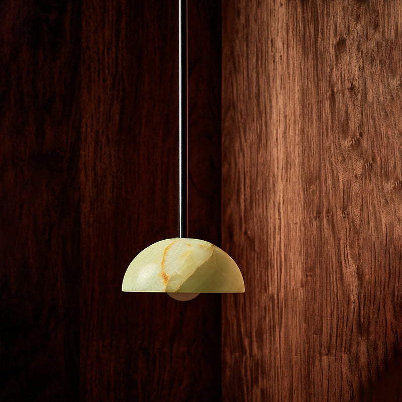 Aurelia Moderne Minimaliste Élégance Laiton Métal Verre Suspension
