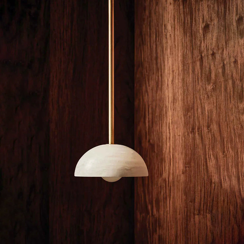 Aurelia Moderne Minimaliste Élégance Laiton Métal Verre Suspension