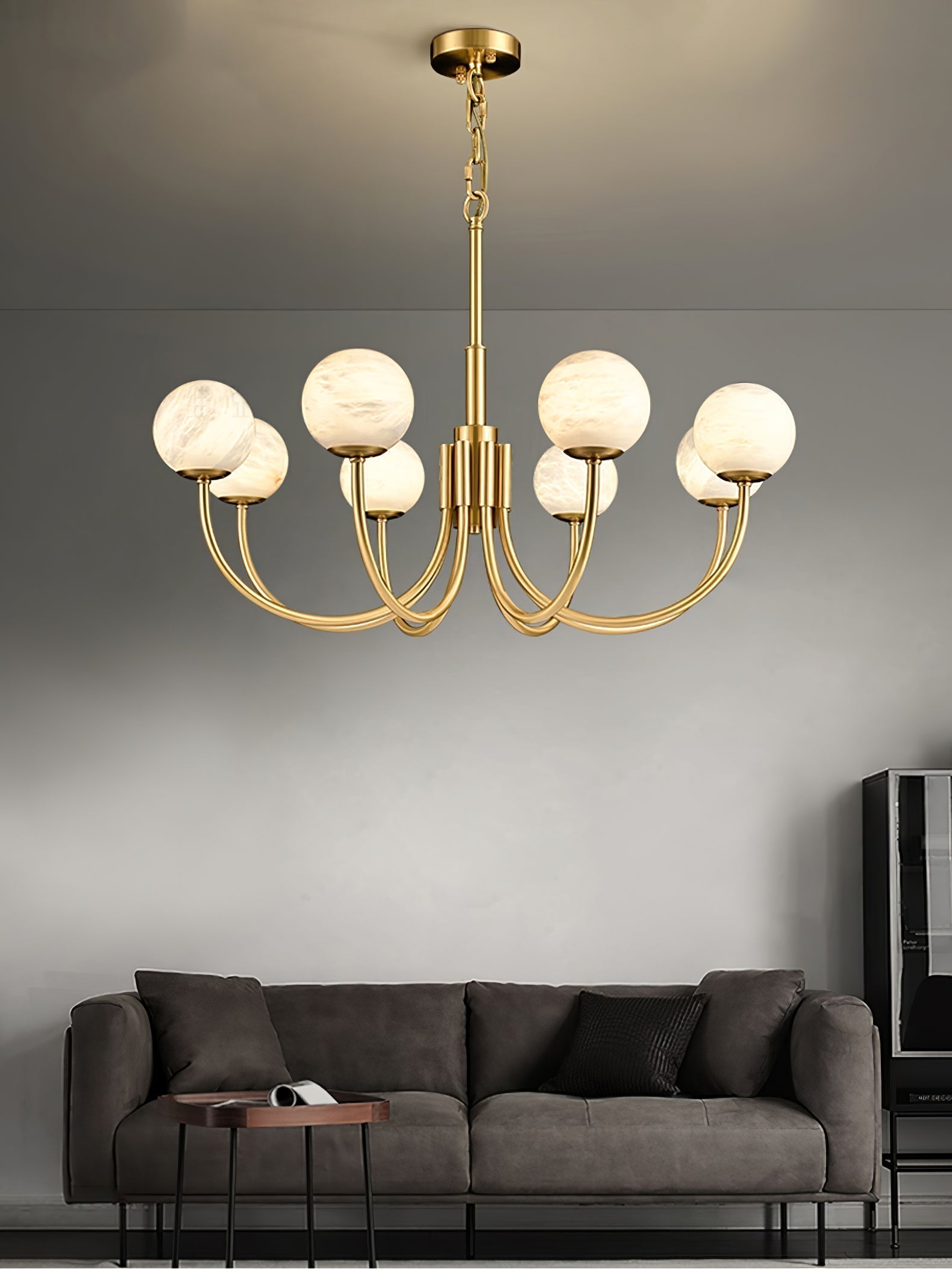 Alira Lustre Vintage en Albâtre