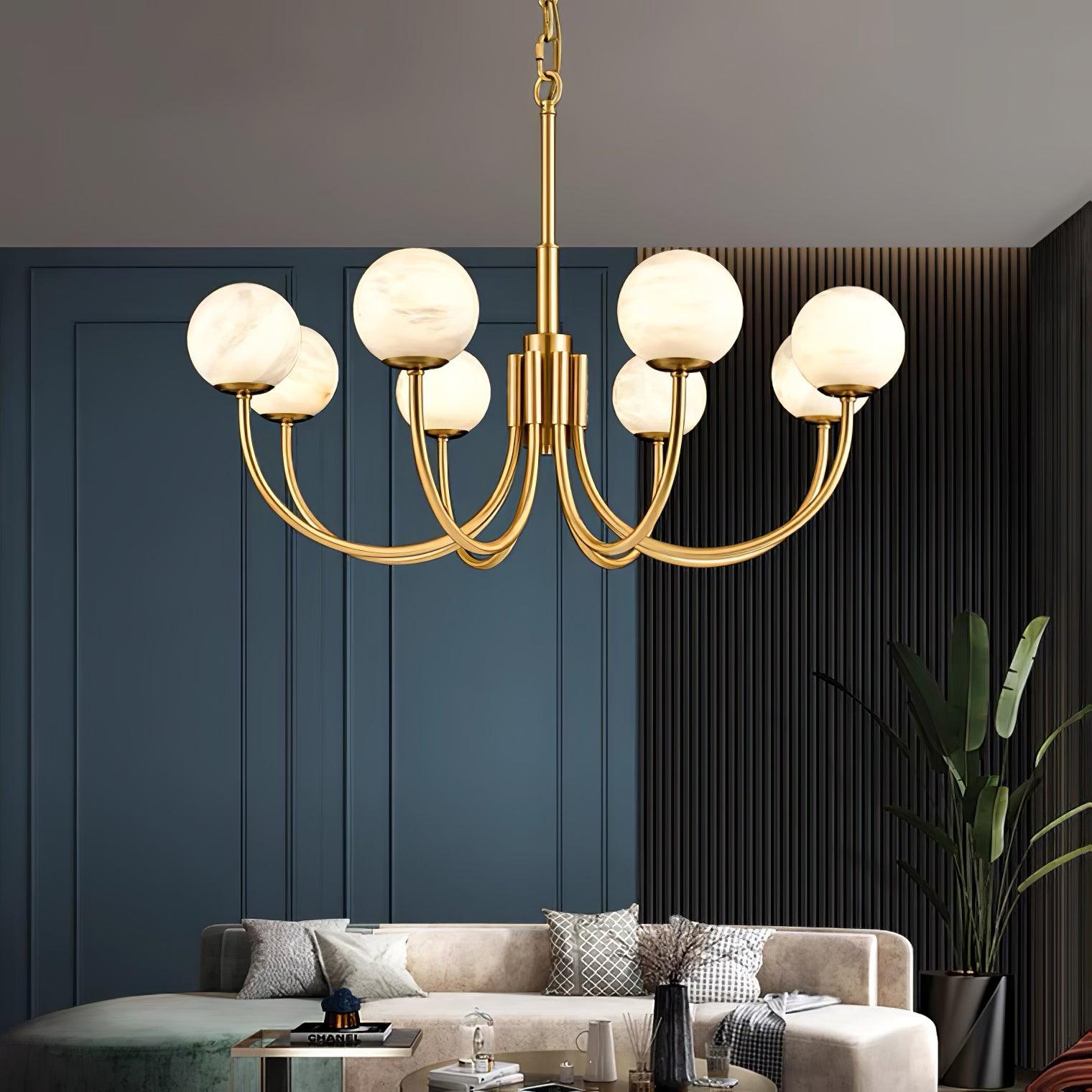 Alira Lustre Vintage en Albâtre