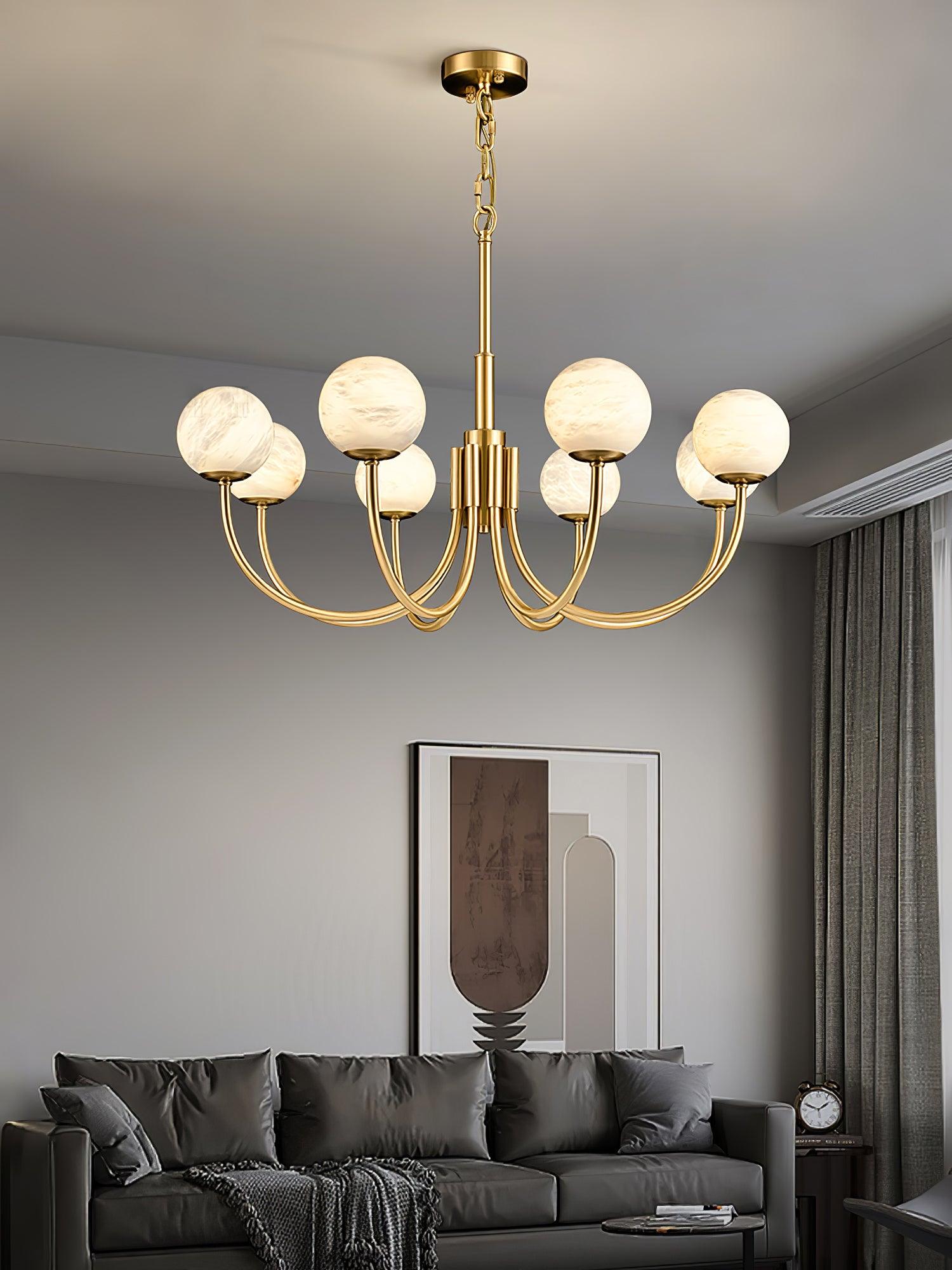 Alira Lustre Vintage en Albâtre